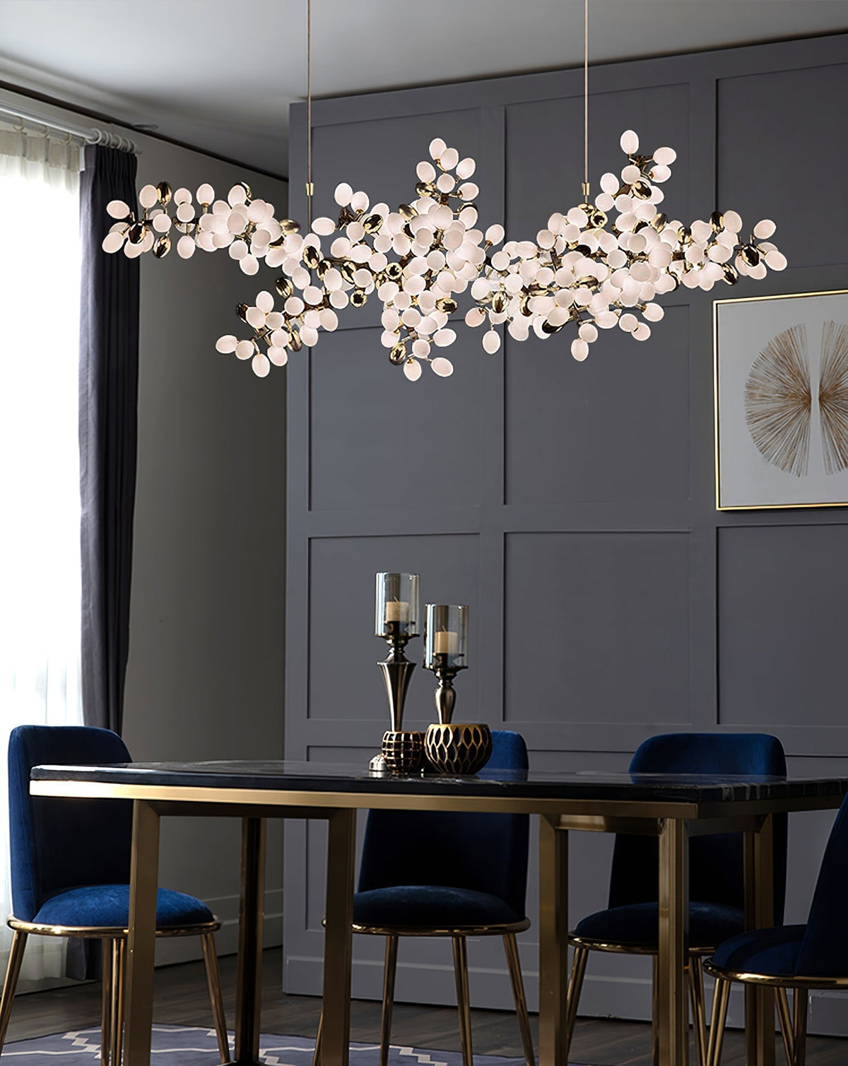 Aldo Elegant Droplet Glass Chandelier