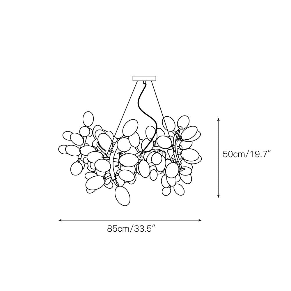 Lioraaria Glass Chandelier