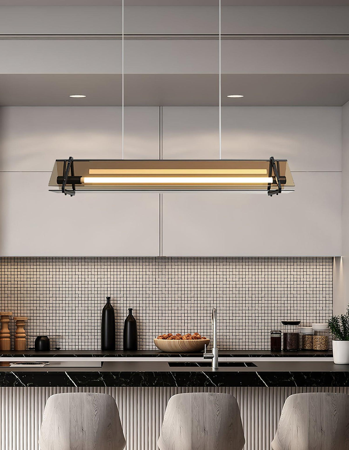 Carven Glass Minimalistic Pendant Light