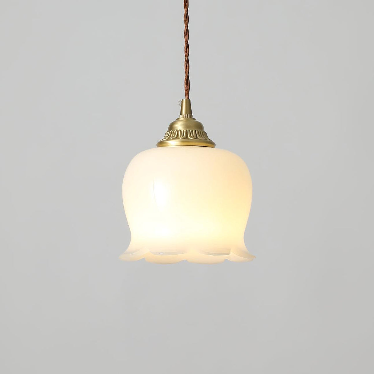 Veloza Brass & Resin Glam Pendant Lamp