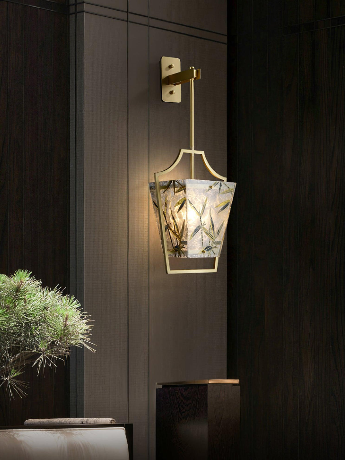 Zenith Elegant Brass Single Sconce