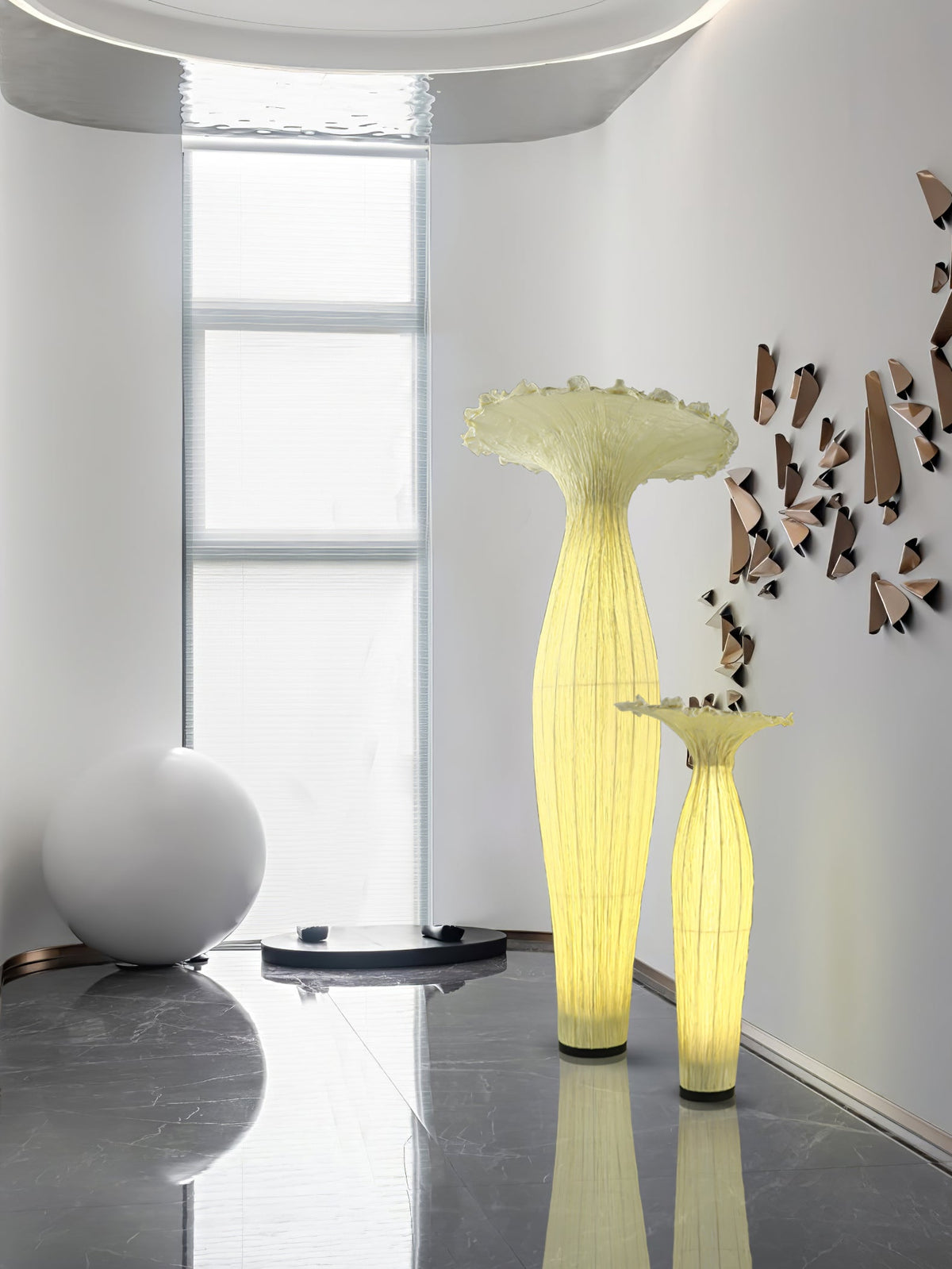 Zarinir Organic Fabric Floor Lamp