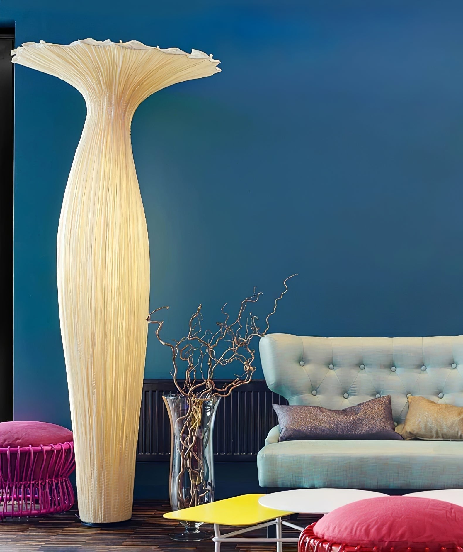 Zarinir Organic Fabric Floor Lamp