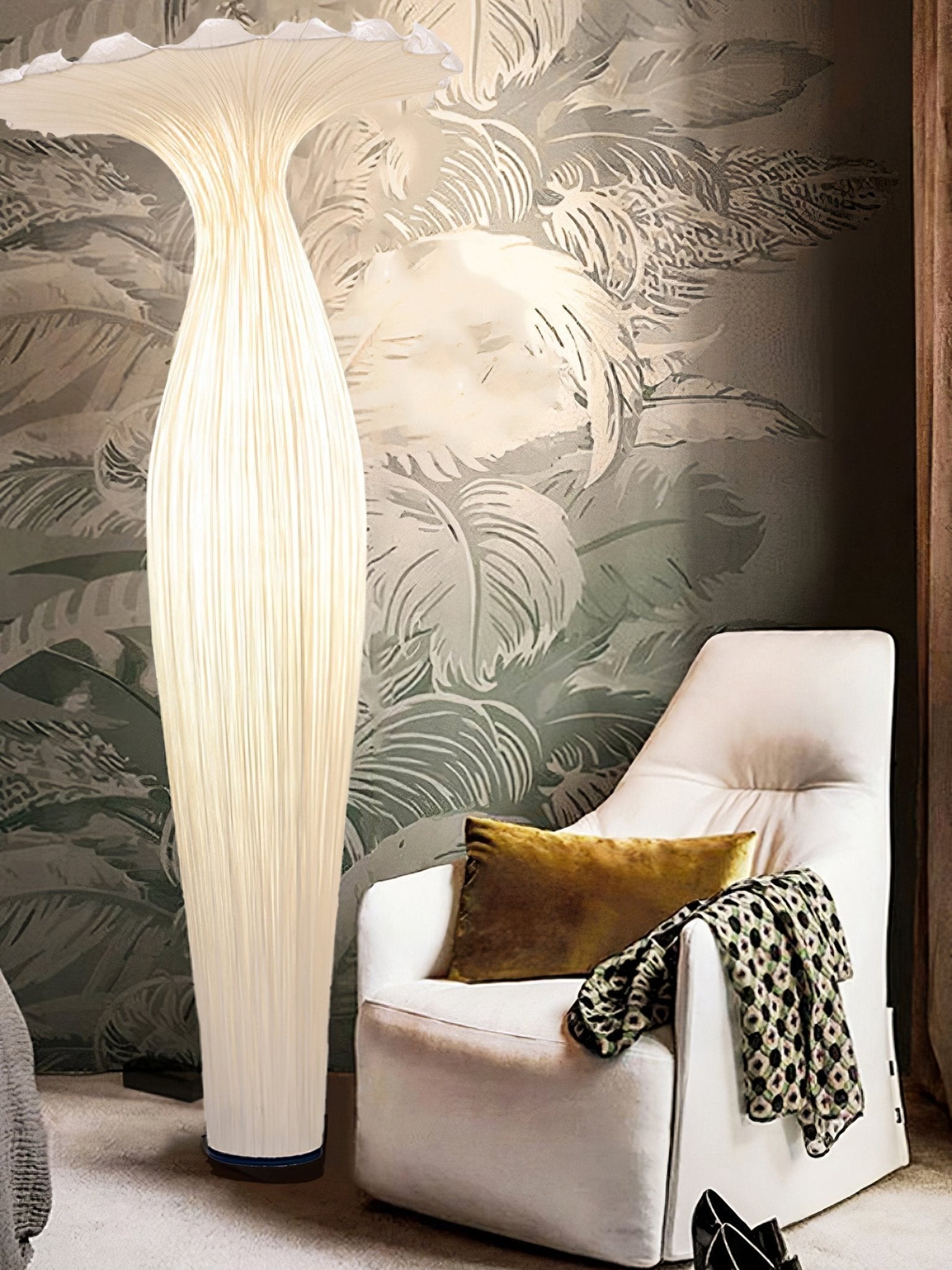 Zarinir Organic Fabric Floor Lamp