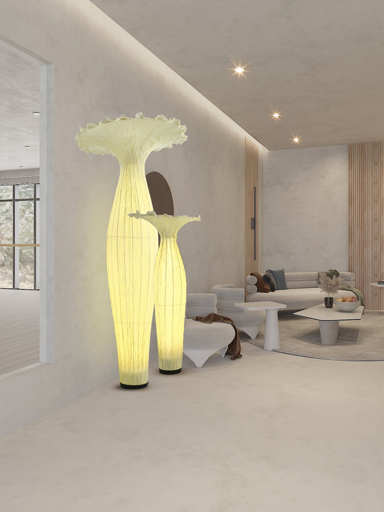 Zarinir Organic Fabric Floor Lamp