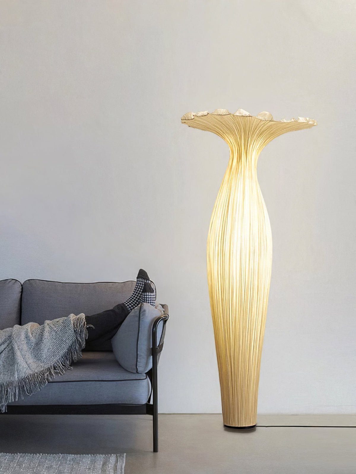 Zarinir Organic Fabric Floor Lamp