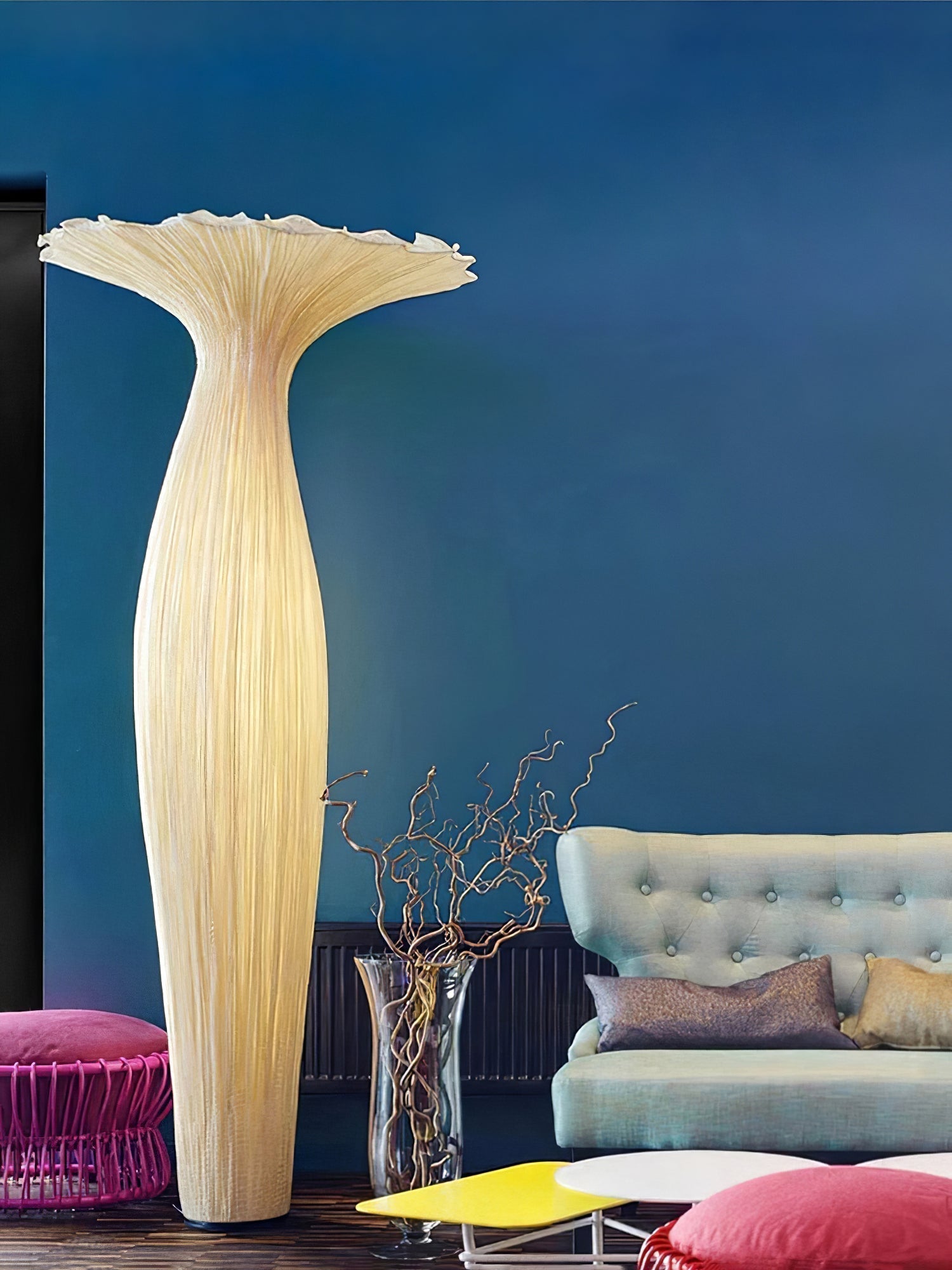 Zarinir Organic Fabric Floor Lamp