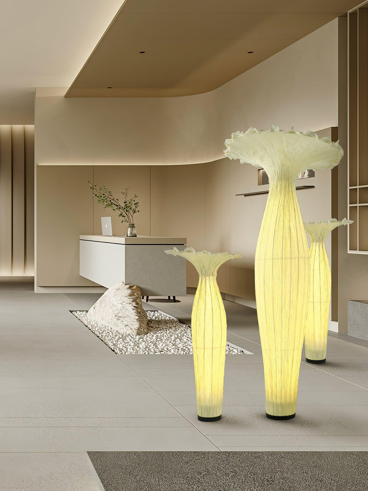 Zarinir Organic Fabric Floor Lamp