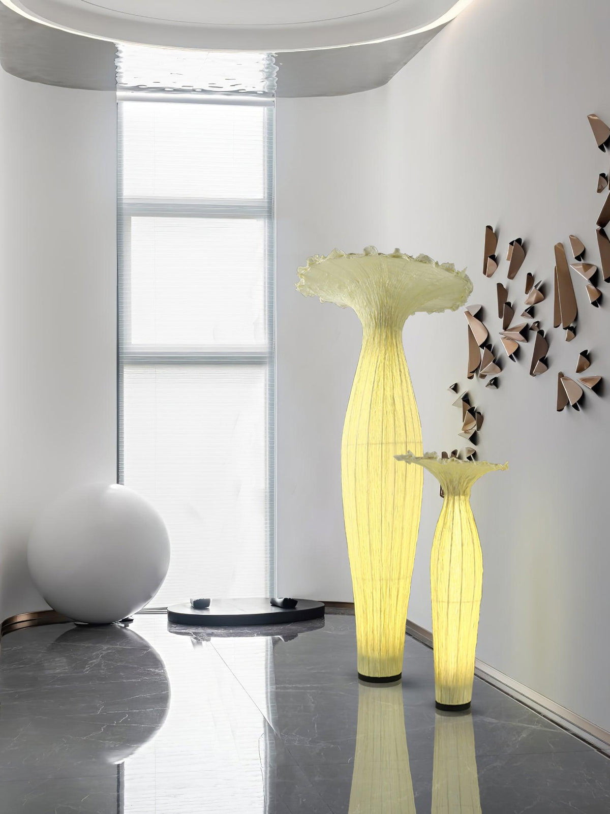 Zarinir Organic Fabric Floor Lamp