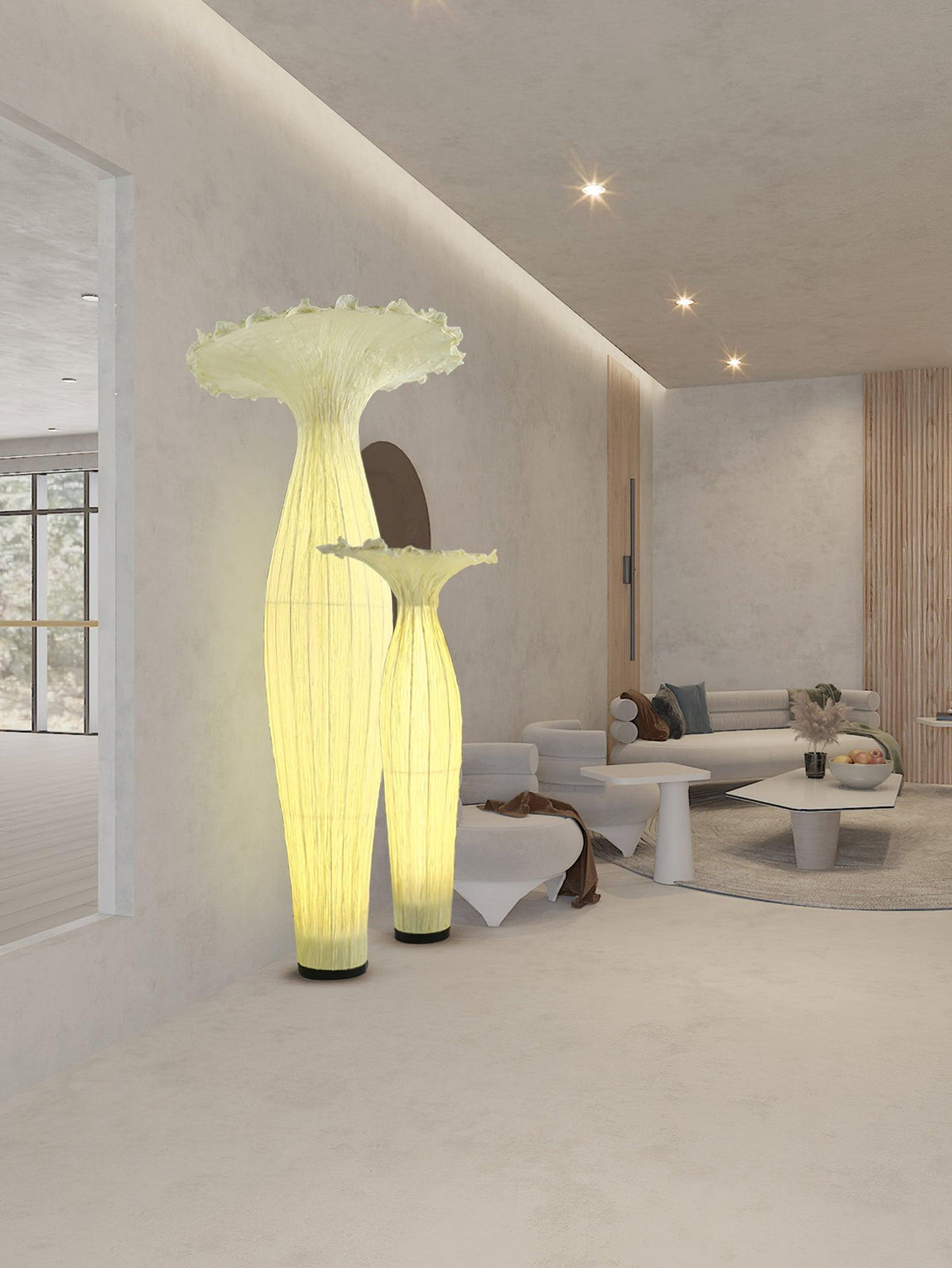 Zarinir Organic Fabric Floor Lamp