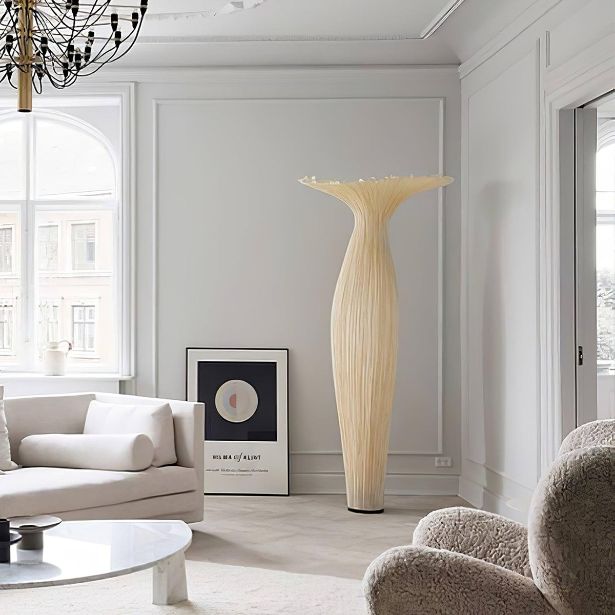 Zarinir Organic Fabric Floor Lamp
