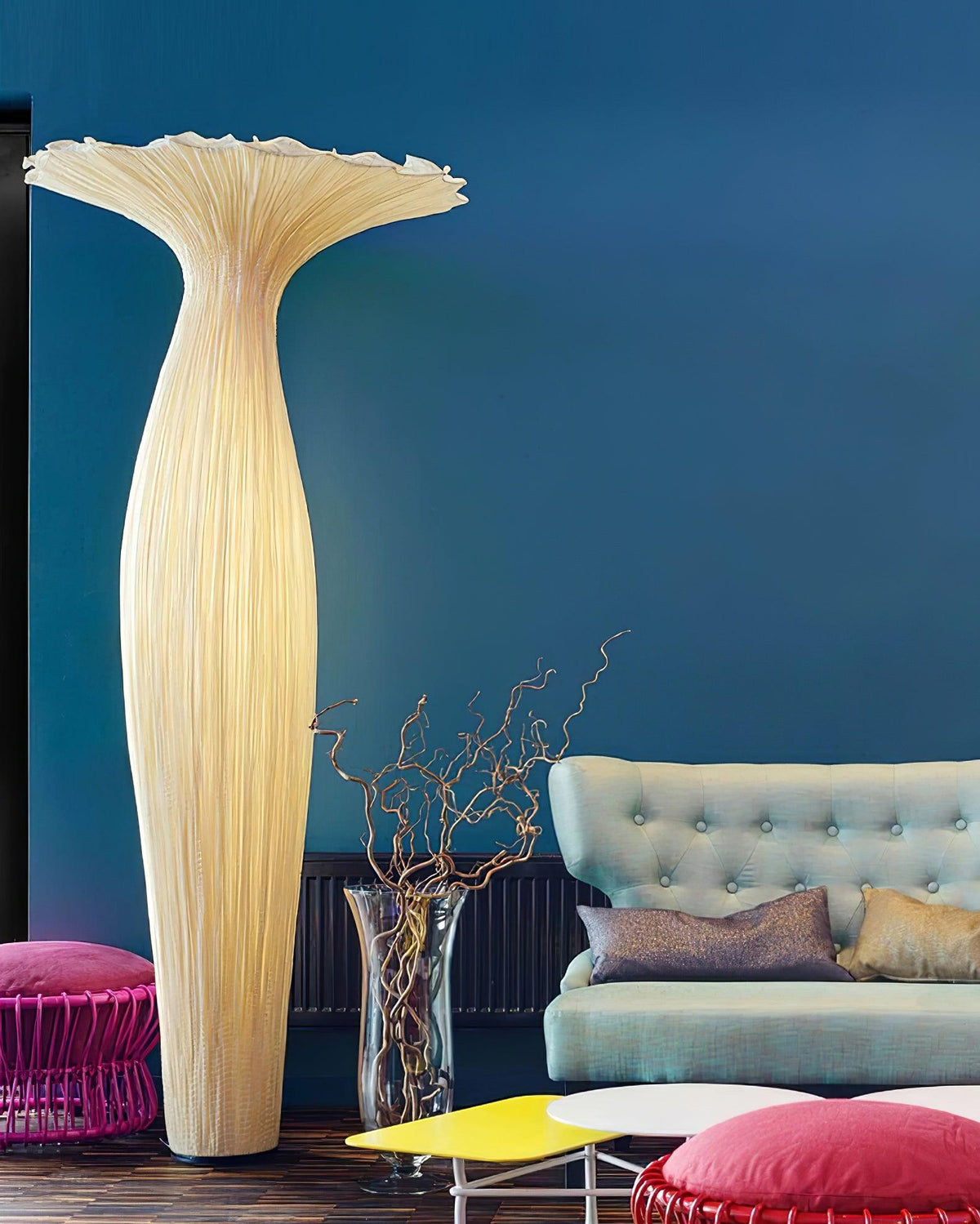 Zarinir Organic Fabric Floor Lamp