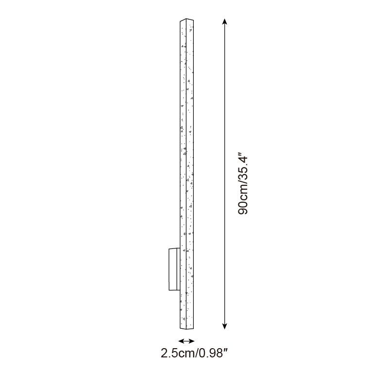 Opalyn Slim Travertine Wall Lamp - Neutral Decor