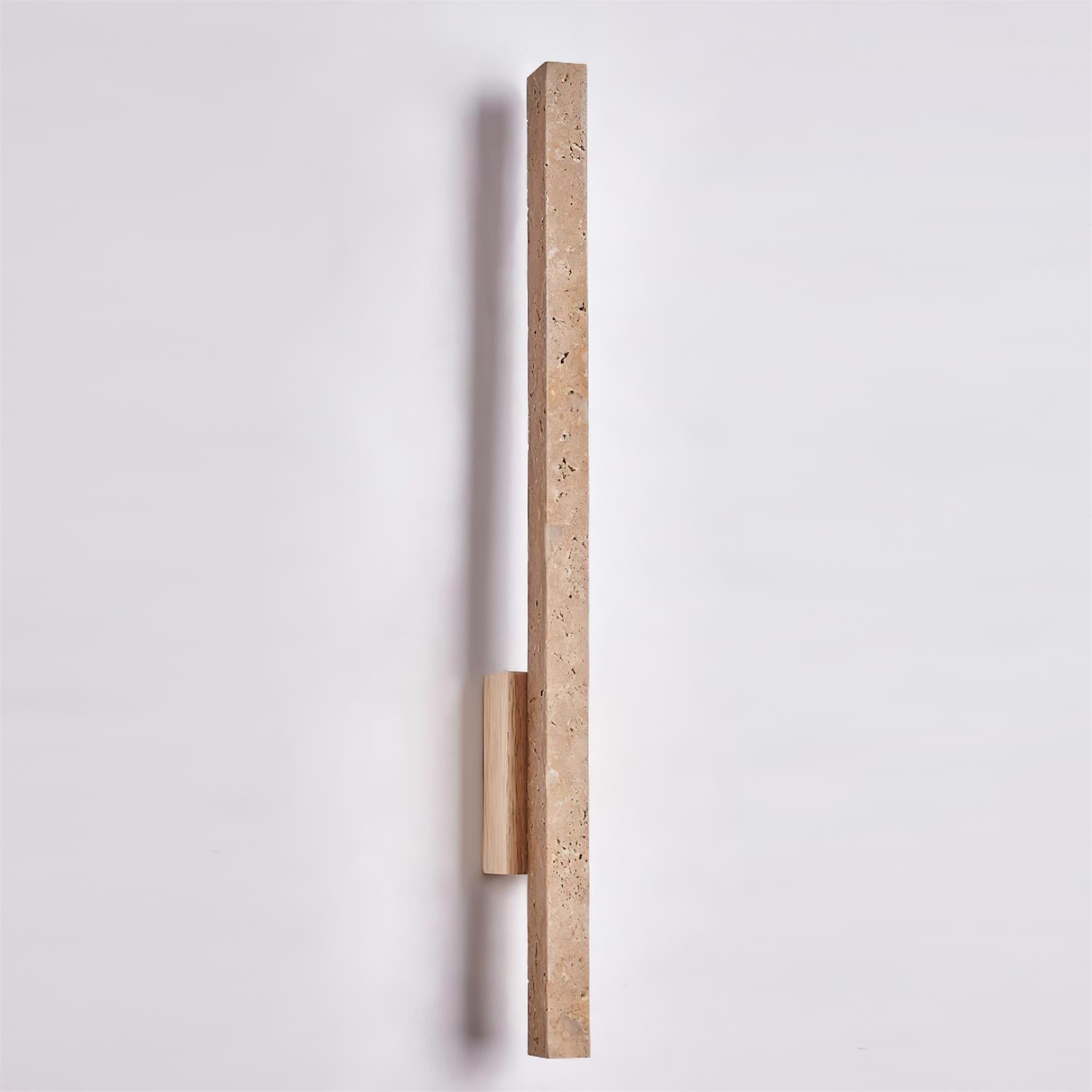 Opalyn Slim Travertine Wall Lamp - Neutral Decor