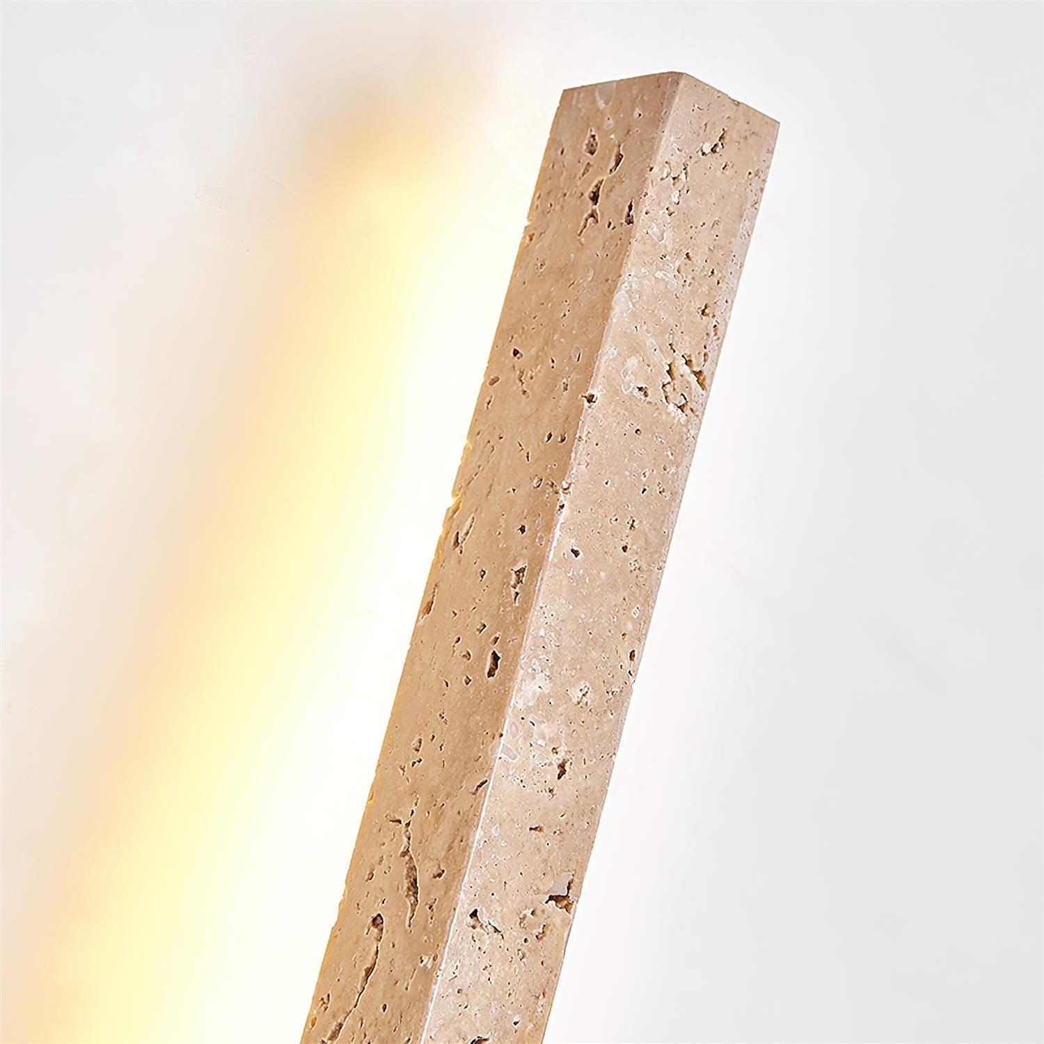 Opalyn Slim Travertine Wall Lamp - Neutral Decor