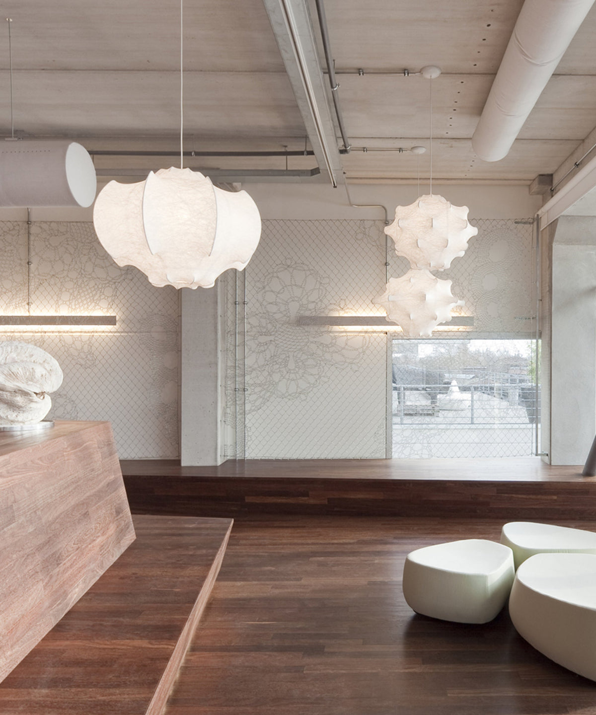 Lotus Minimalist Silk Pendant Lamp