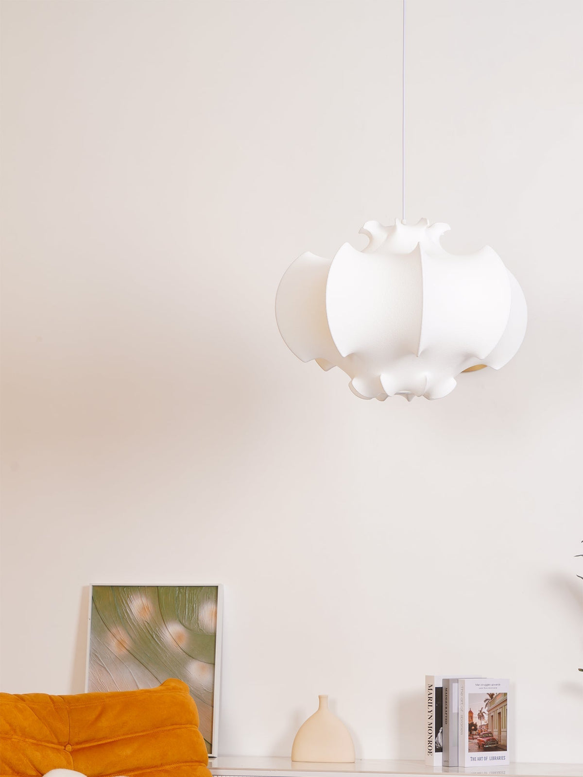 Lotus Minimalist Silk Pendant Lamp
