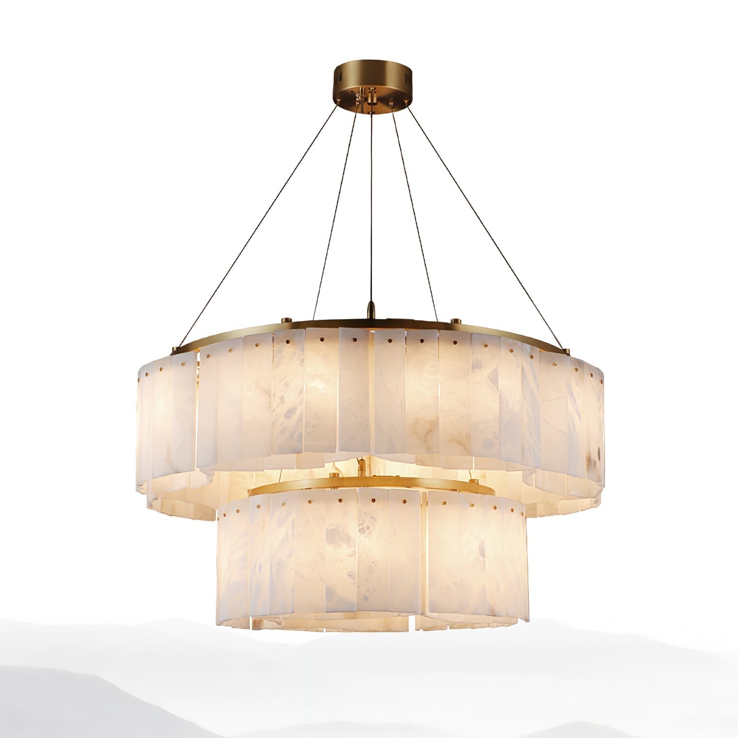 Ilveliel Double Tier Alabaster Pendant Light