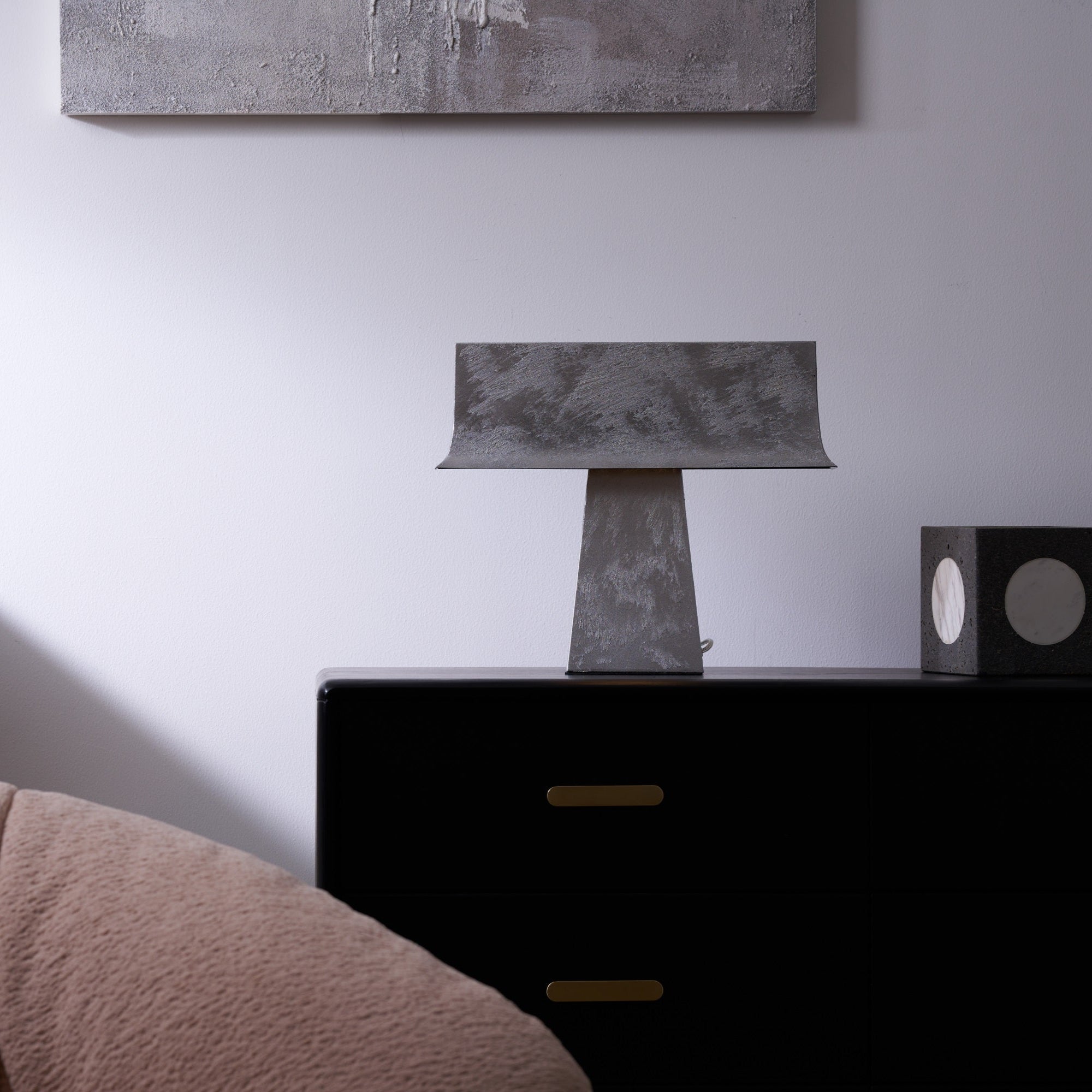 Slate Minimalist Antique Table Lamp