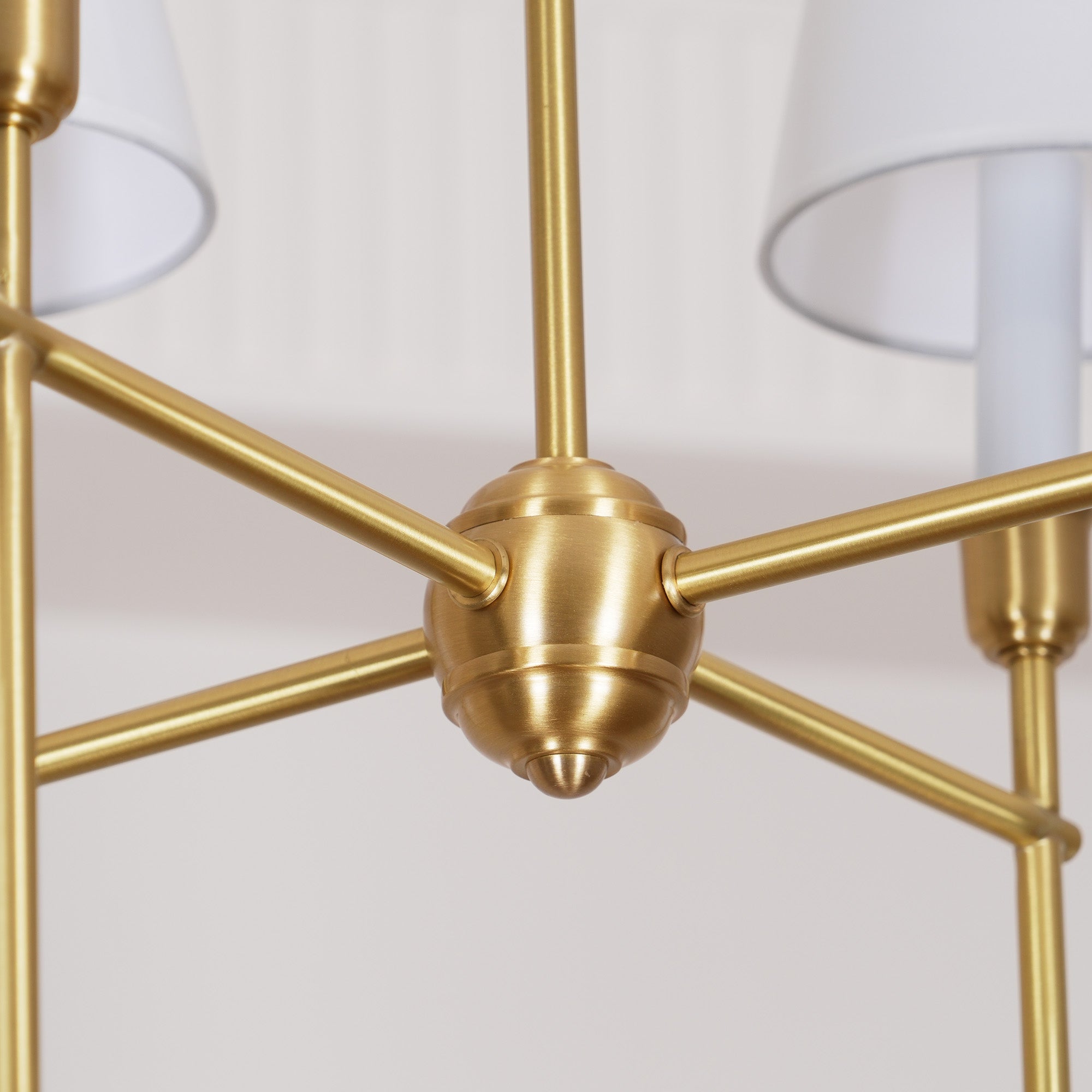Orianine Chandelier Vendome Brass White Shade