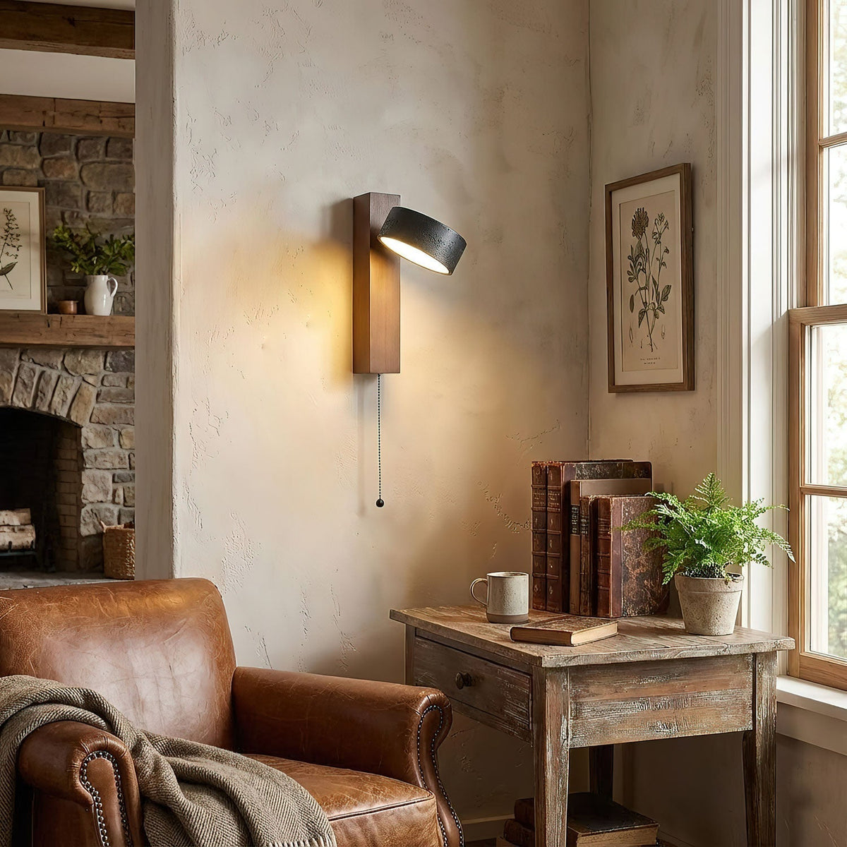Miracourt Travertine Indoor Wall Light