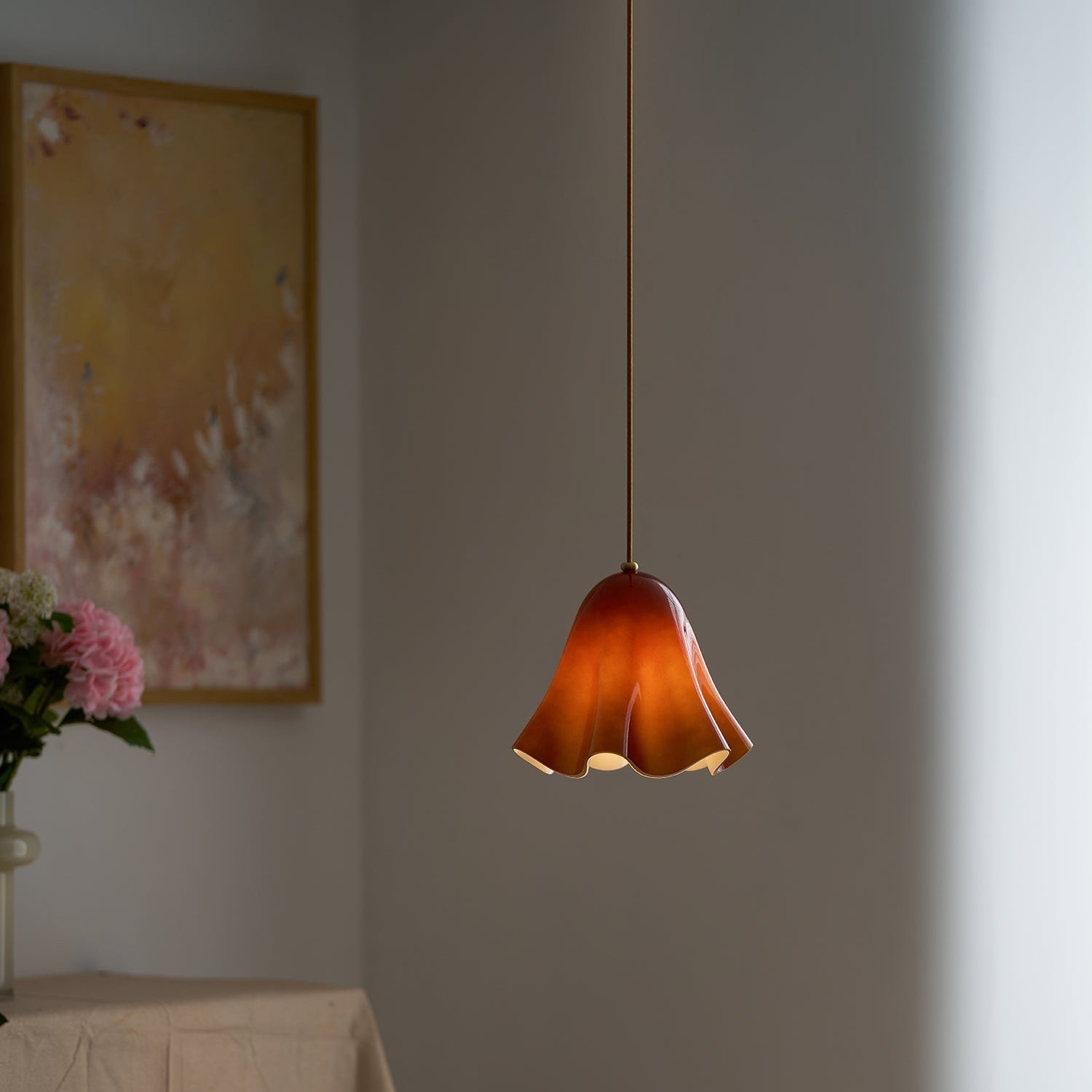 Liora Bell Glass Pendant Light - Neutral Decor