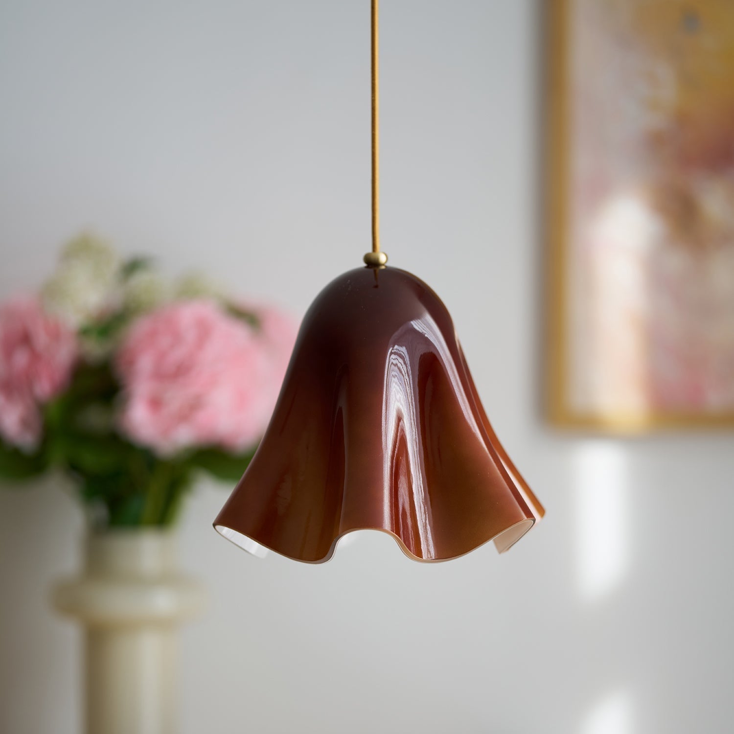 Liora Bell Glass Pendant Light - Neutral Decor