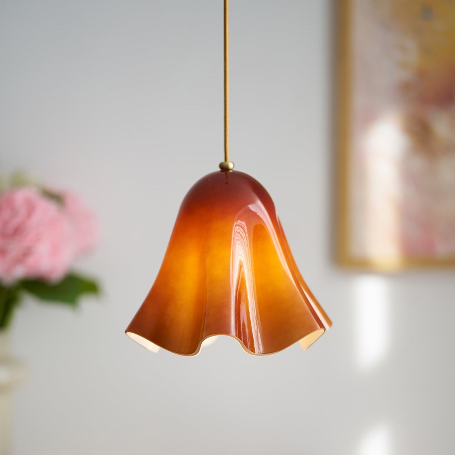 Liora Bell Glass Pendant Light - Neutral Decor