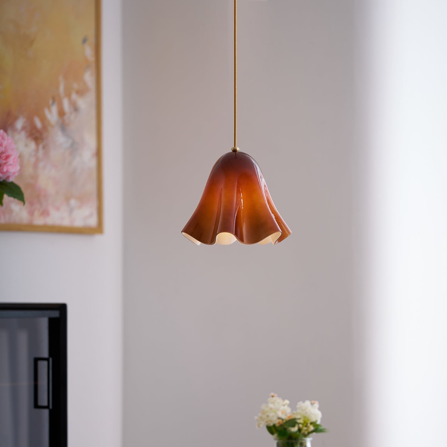 Liora Bell Glass Pendant Light - Neutral Decor