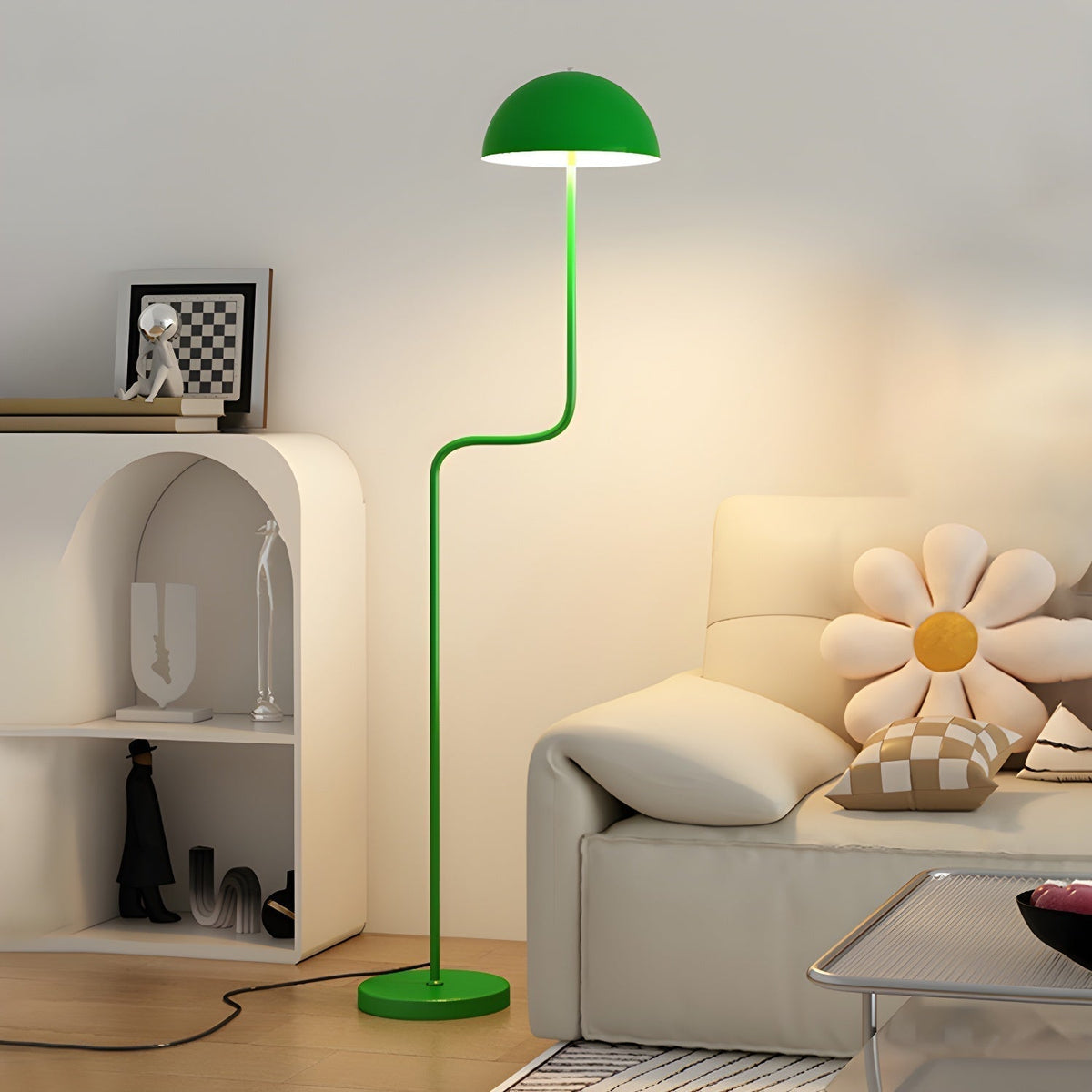 Narain Glass Minimalist Floor Lamp