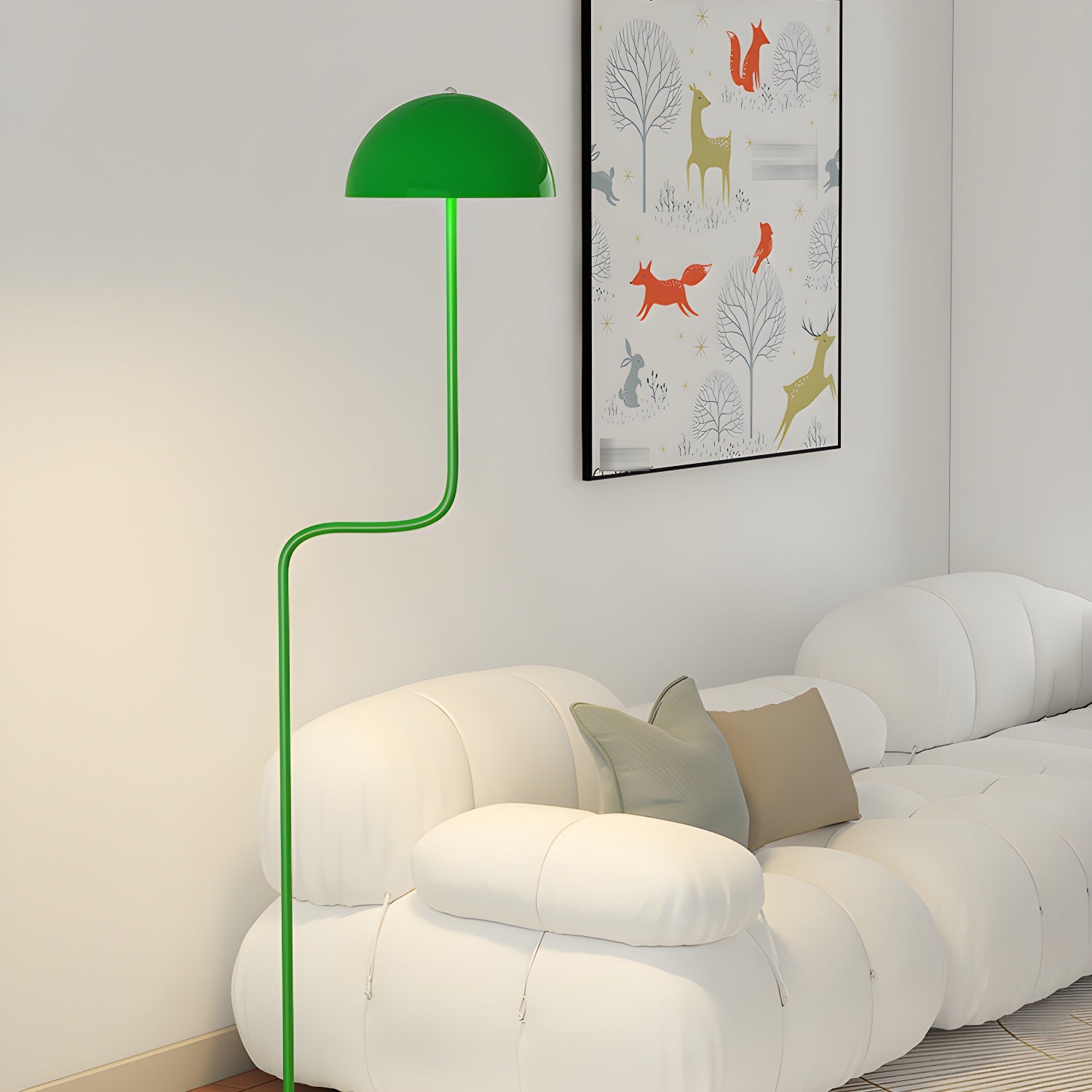 Narain Glass Minimalist Floor Lamp