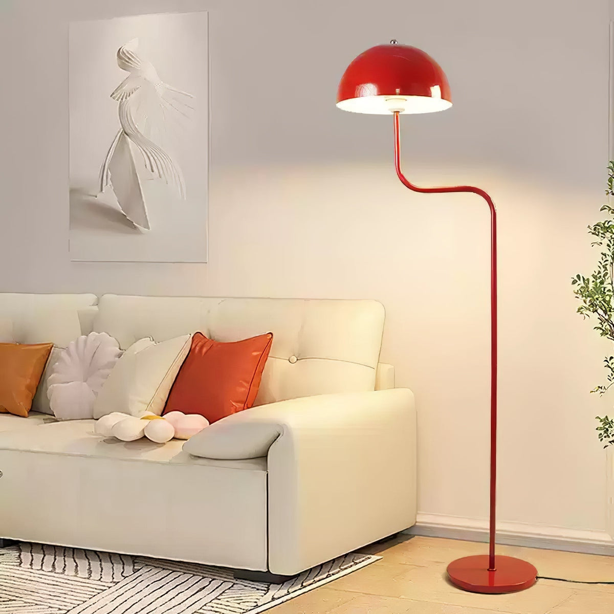 Narain Glass Minimalist Floor Lamp