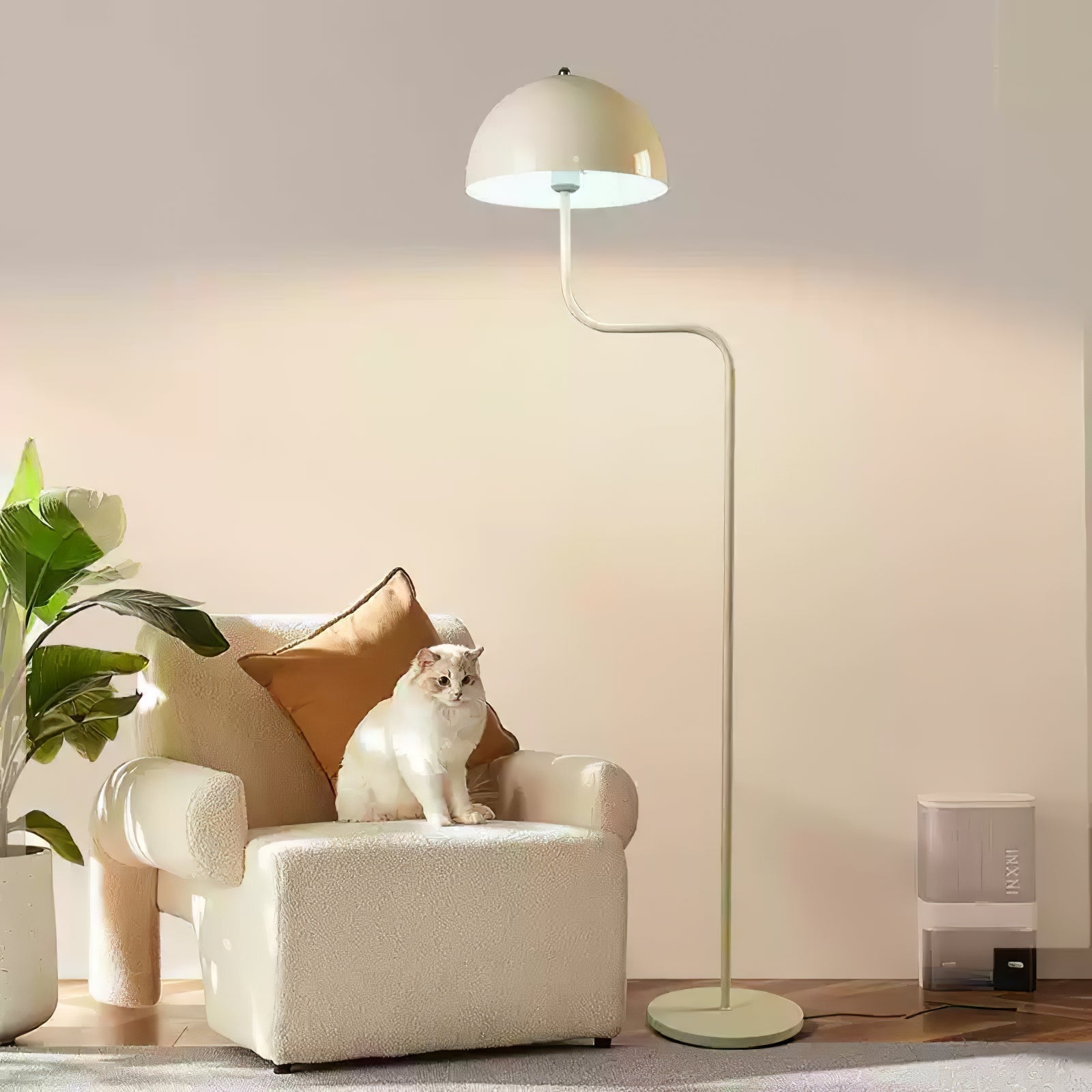 Narain Glass Minimalist Floor Lamp