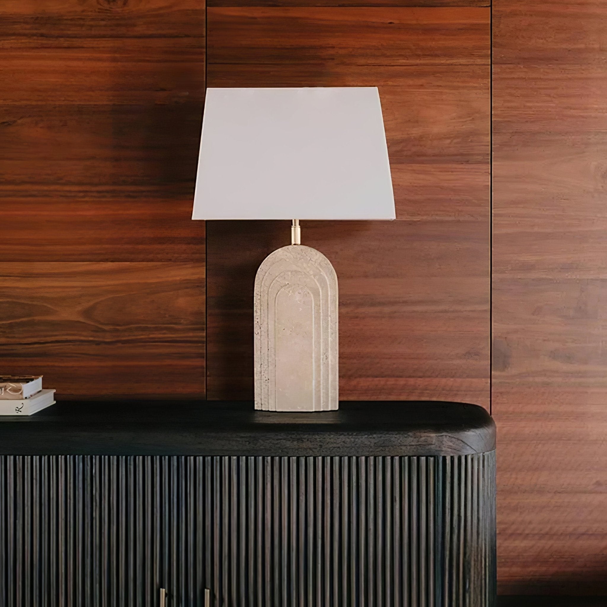Seralira Travertine Table Lamp