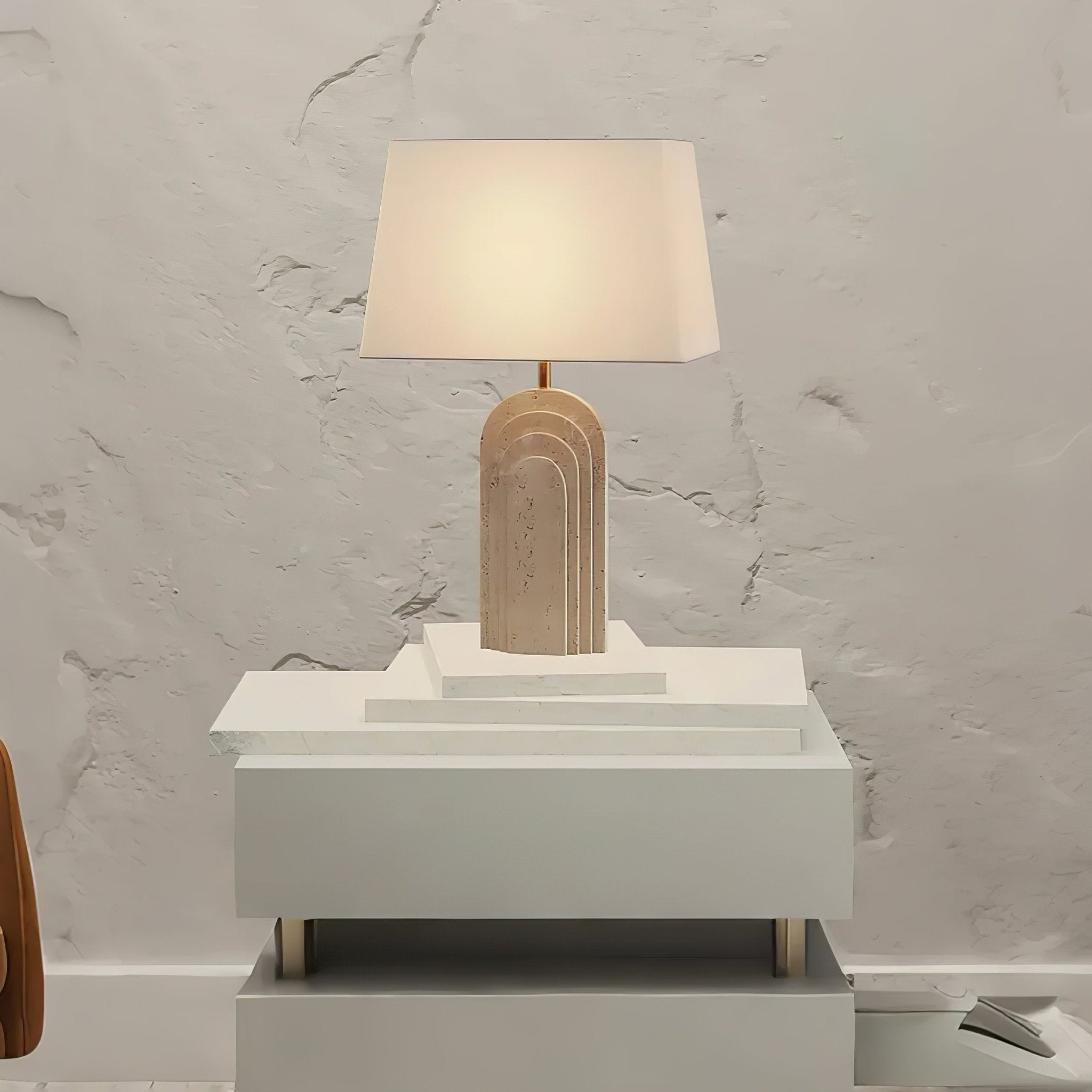 Seralira Travertine Table Lamp
