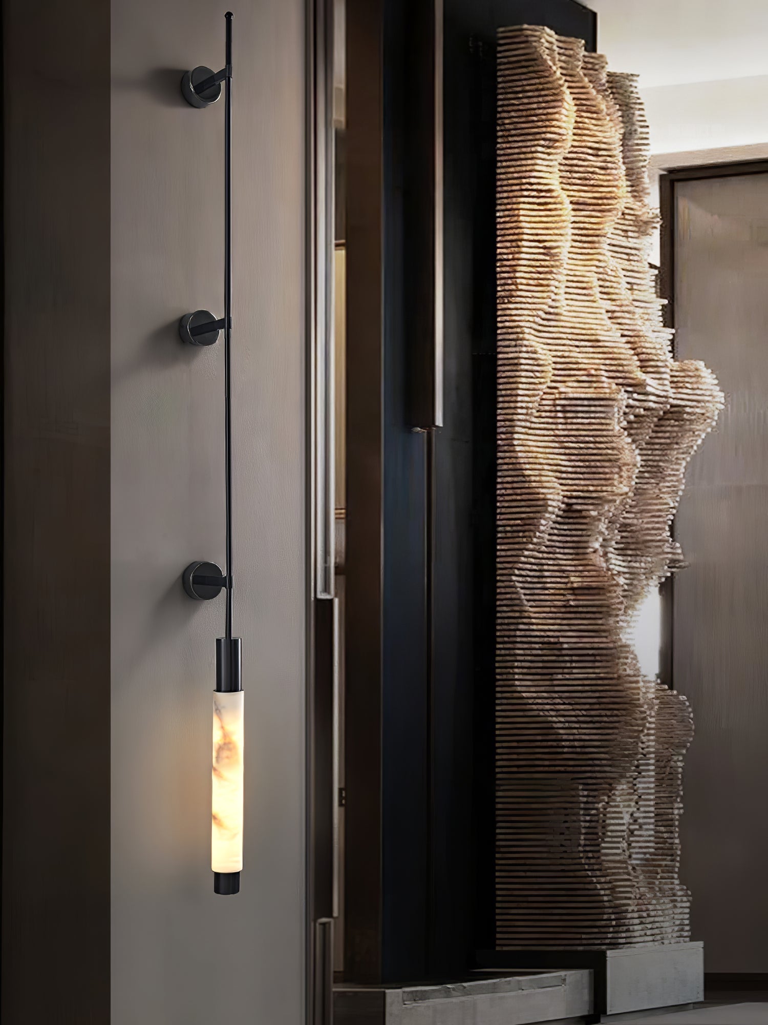 Rico Minimalist Alabaster Wall Light