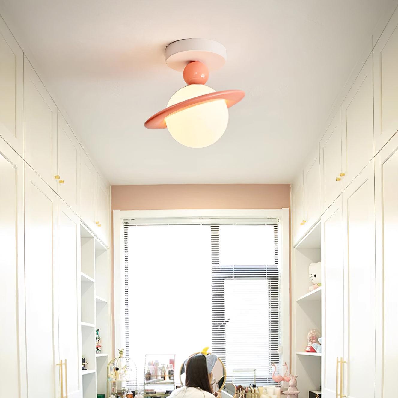 Pivoro Red and White Ceiling Light - Neutral Decor