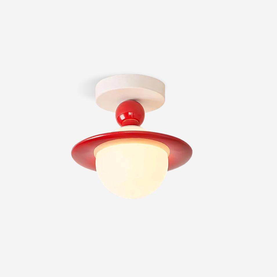 Pivoro Red and White Ceiling Light - Neutral Decor