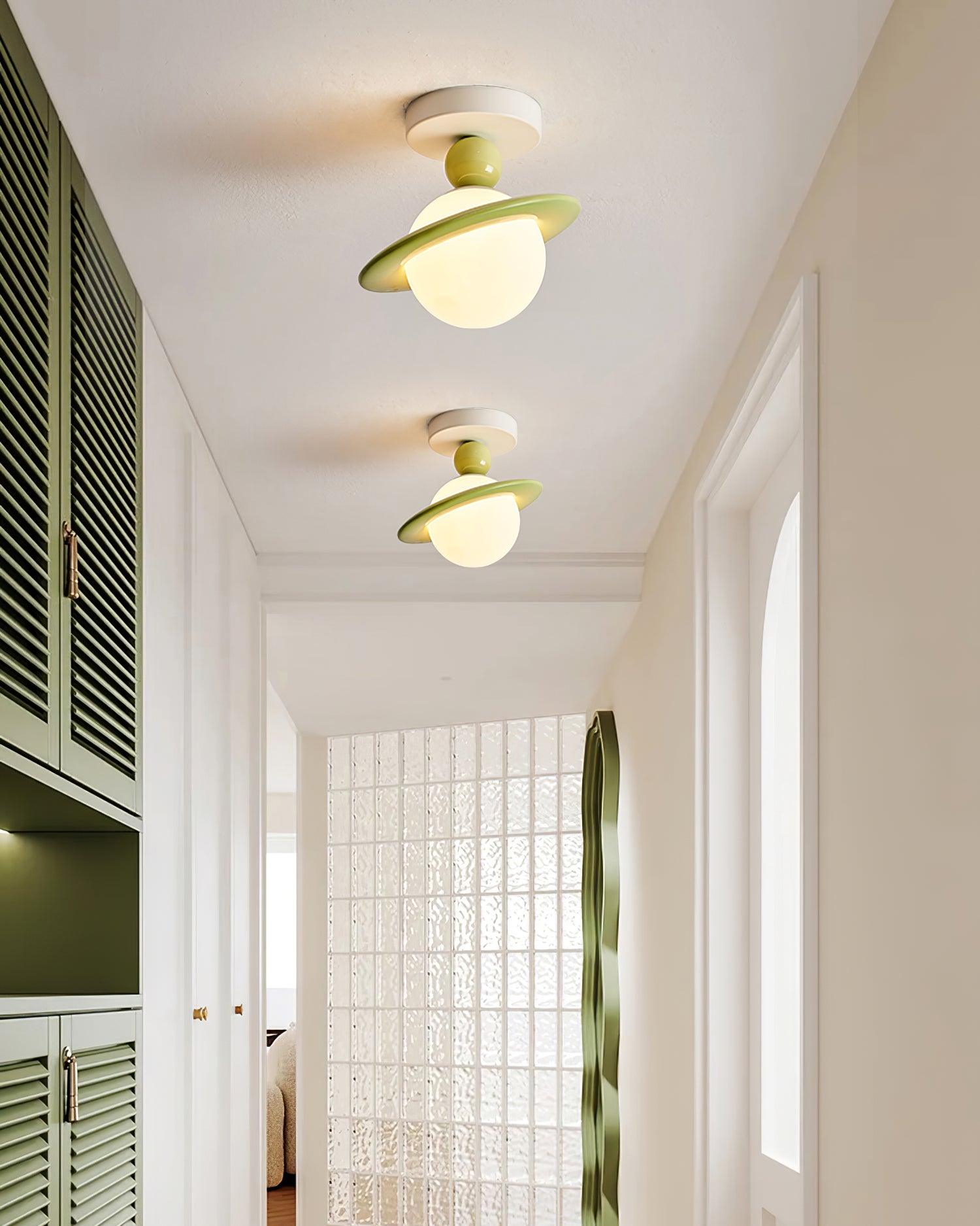 Pivoro Red and White Ceiling Light - Neutral Decor