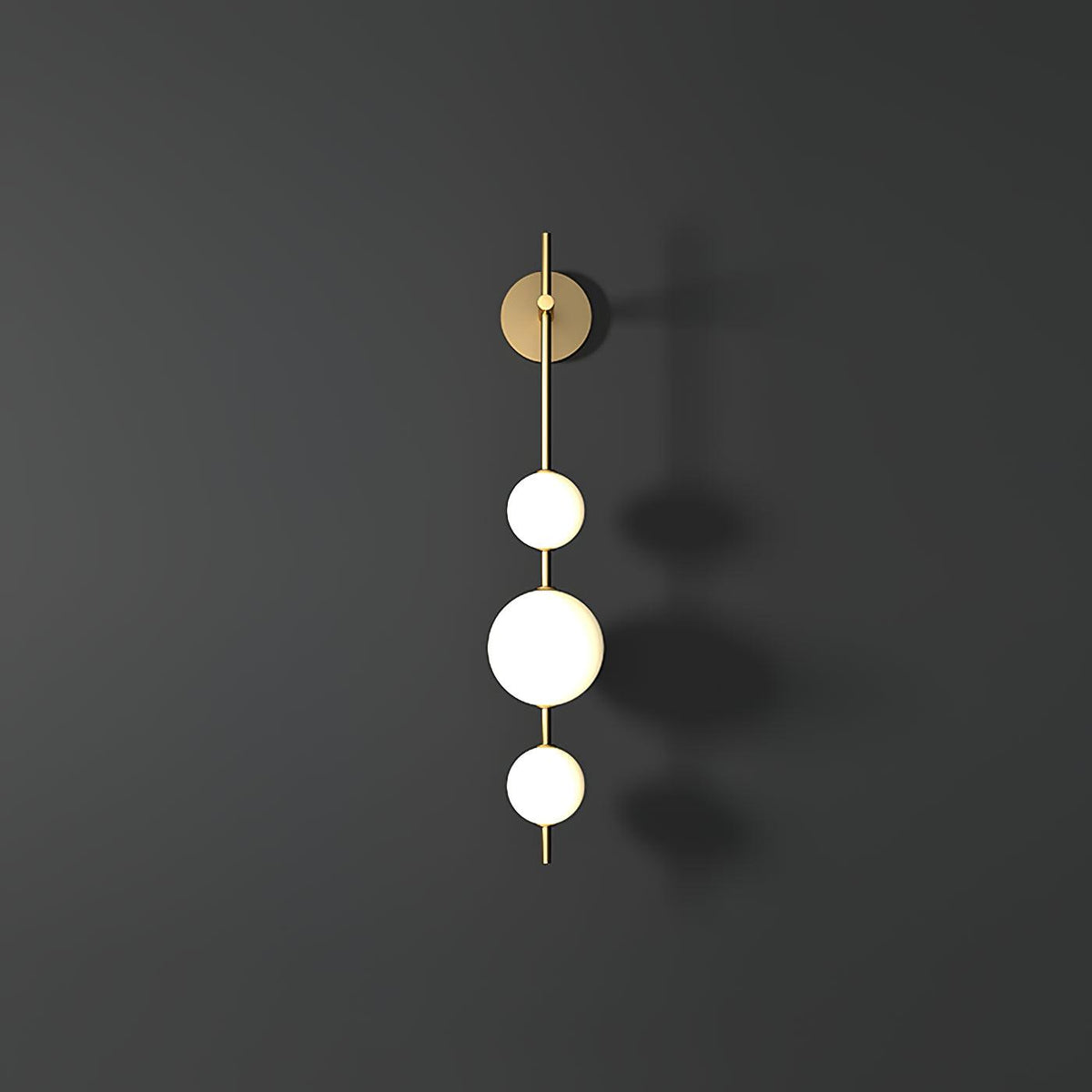 Ilraeia Vertical Globe Plug-in Wall Lamp