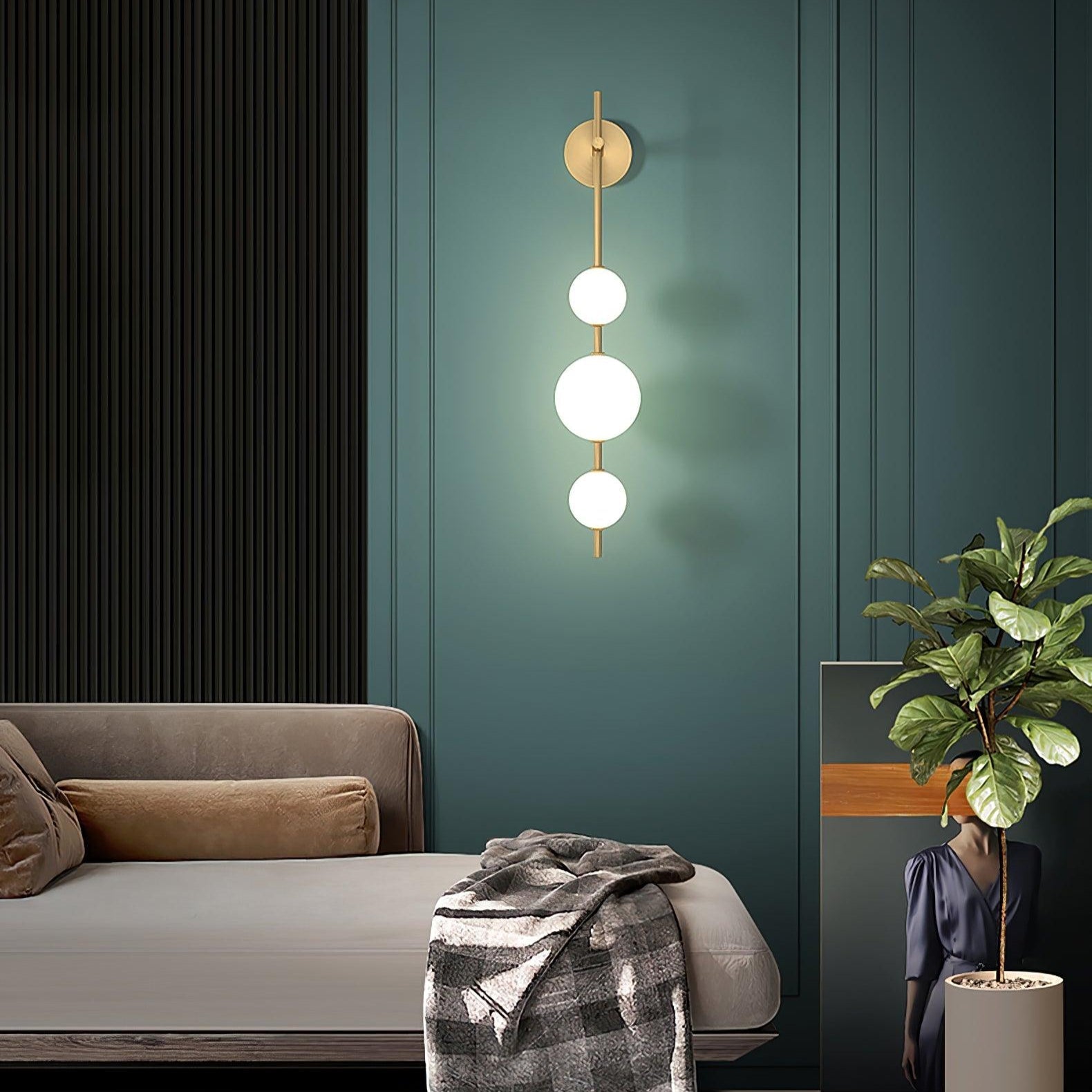 Astrid Vertical Globe Wall Light