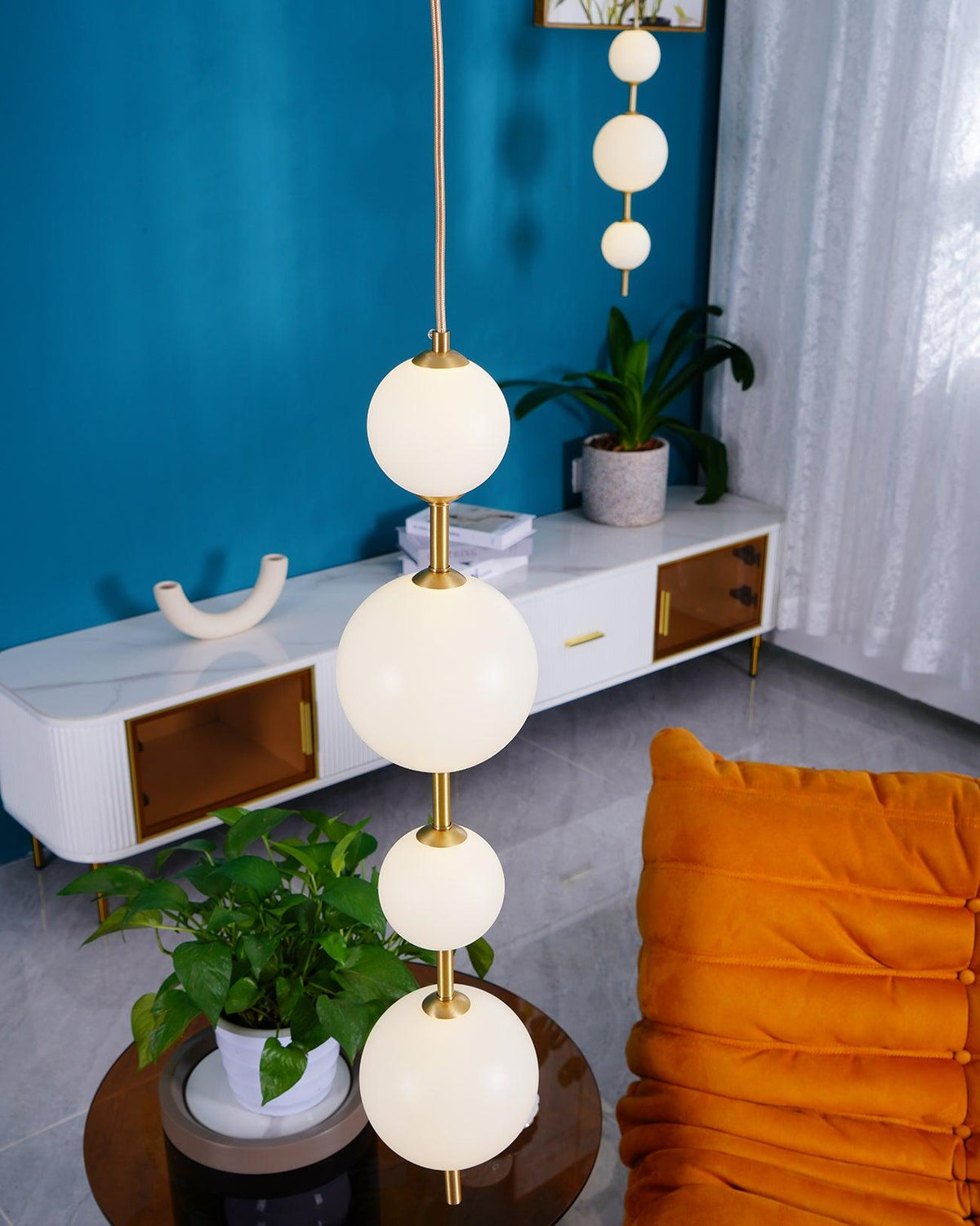 Velloran Brass Plastic Pendant Lamp