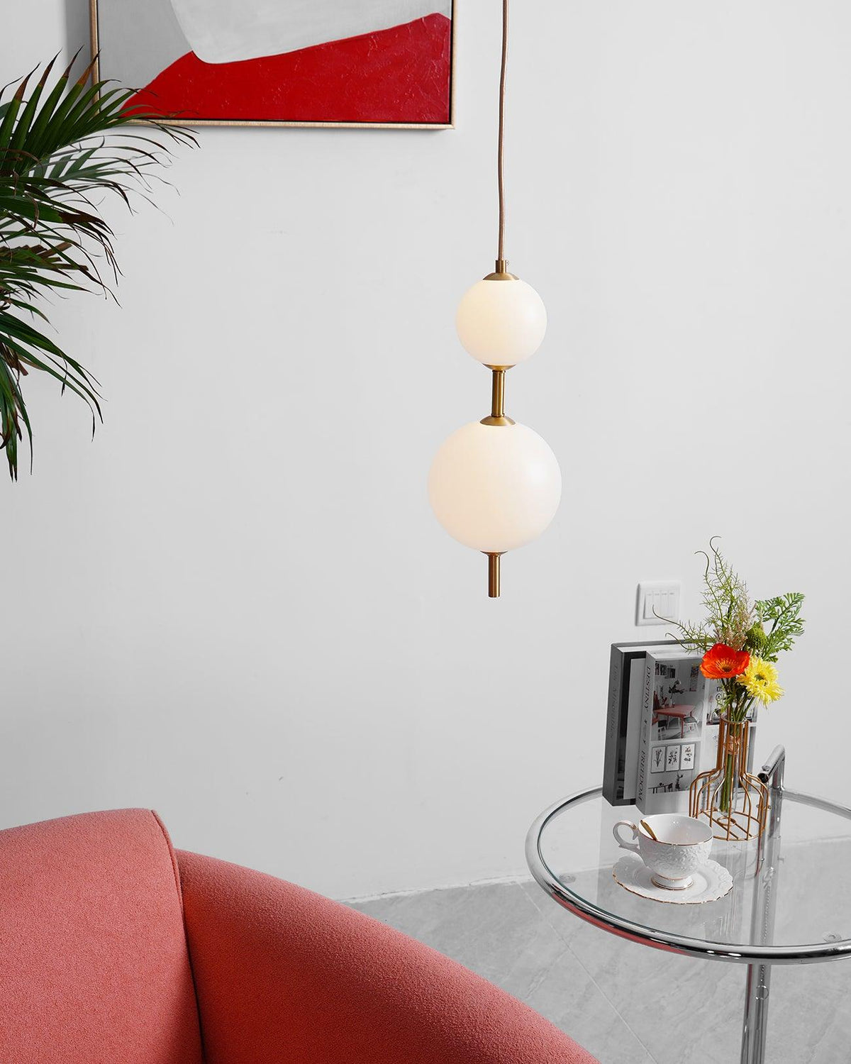 Velloran Brass Plastic Pendant Lamp