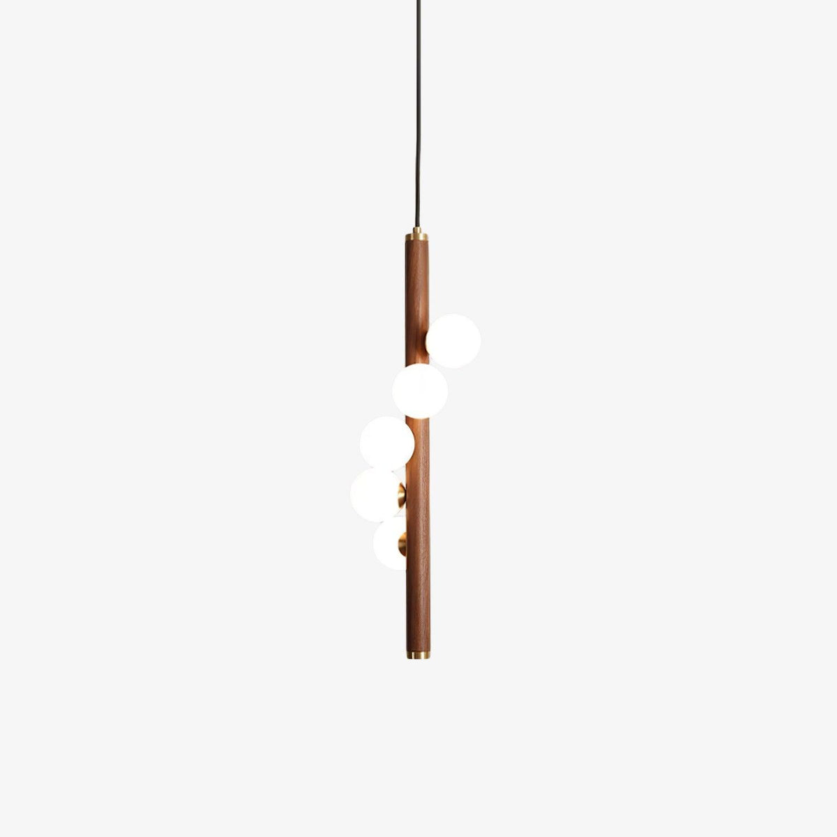 Rinenena Pendant Lamp Wooden Glass Linear