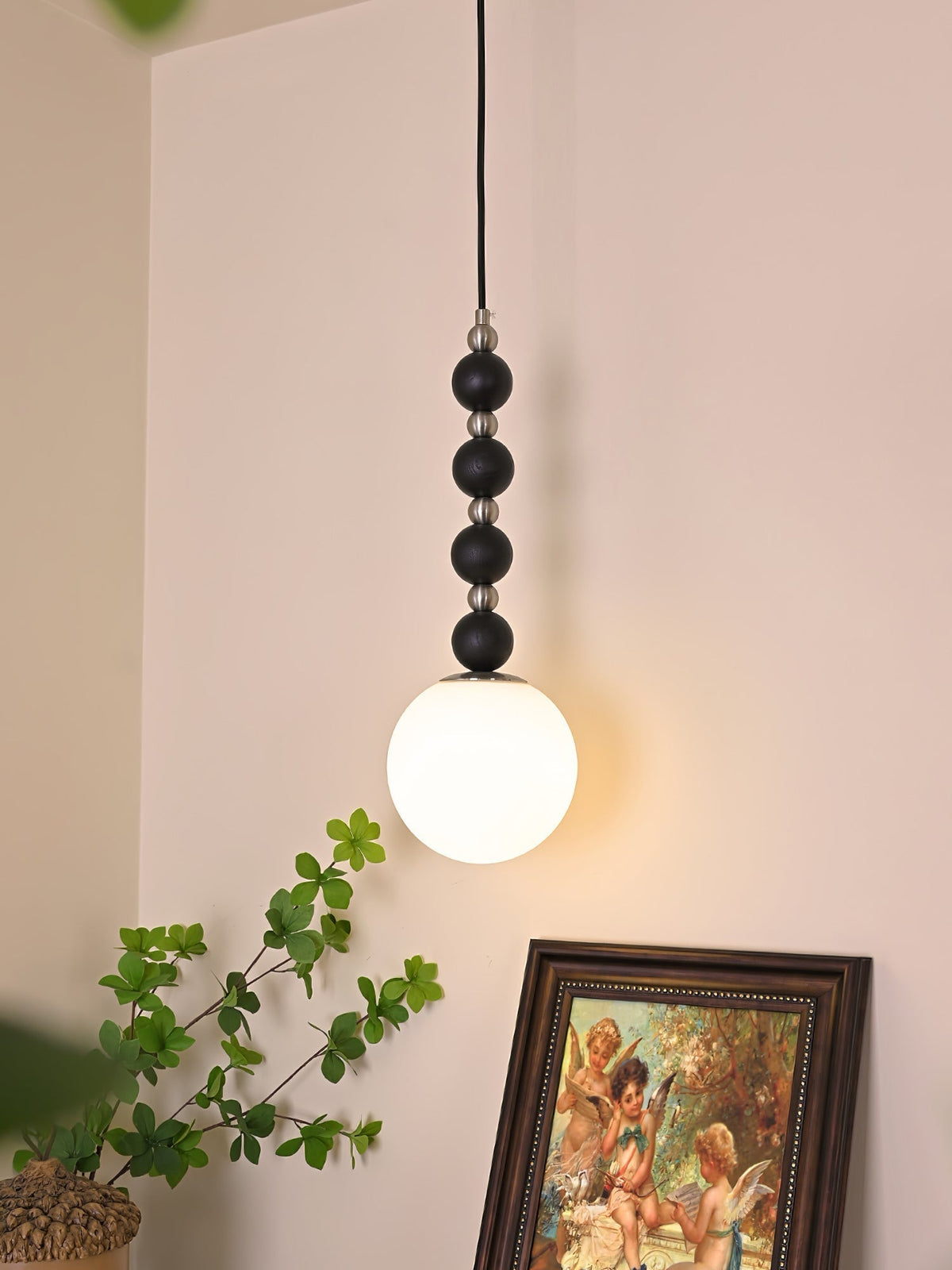 Golie Minimalist Wood Pendant Lamp