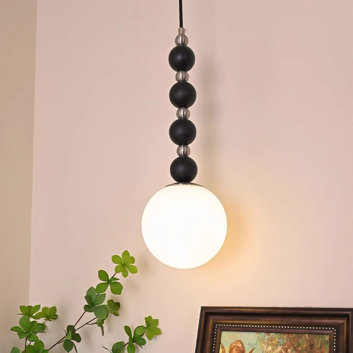 Golie Minimalist Wood Pendant Lamp