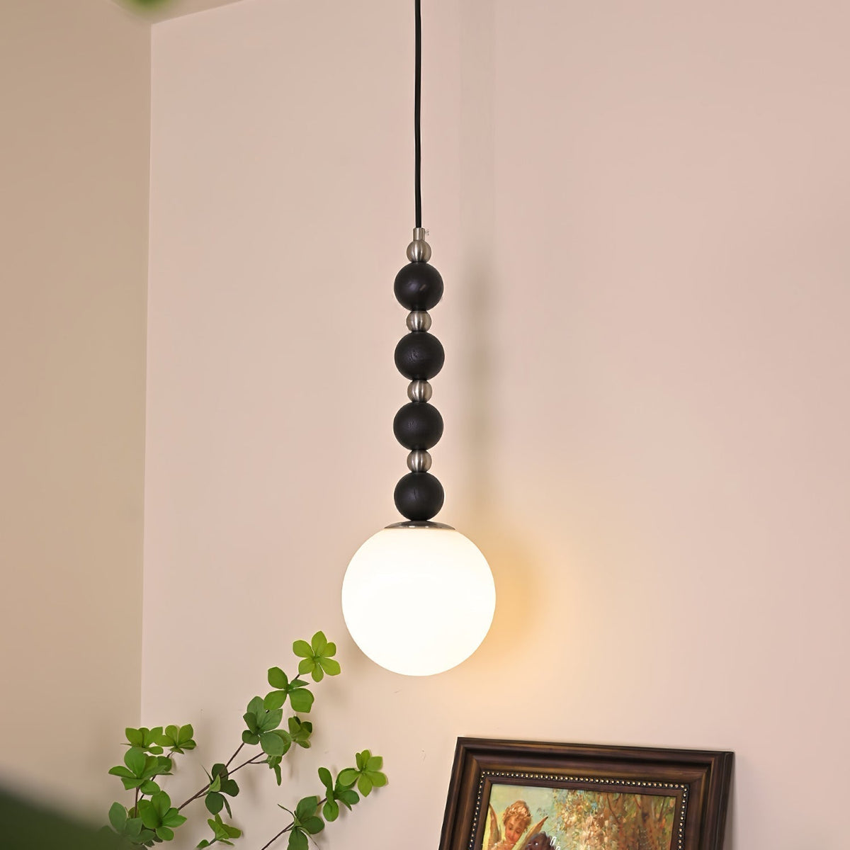 Golie Minimalist Wood Pendant Lamp
