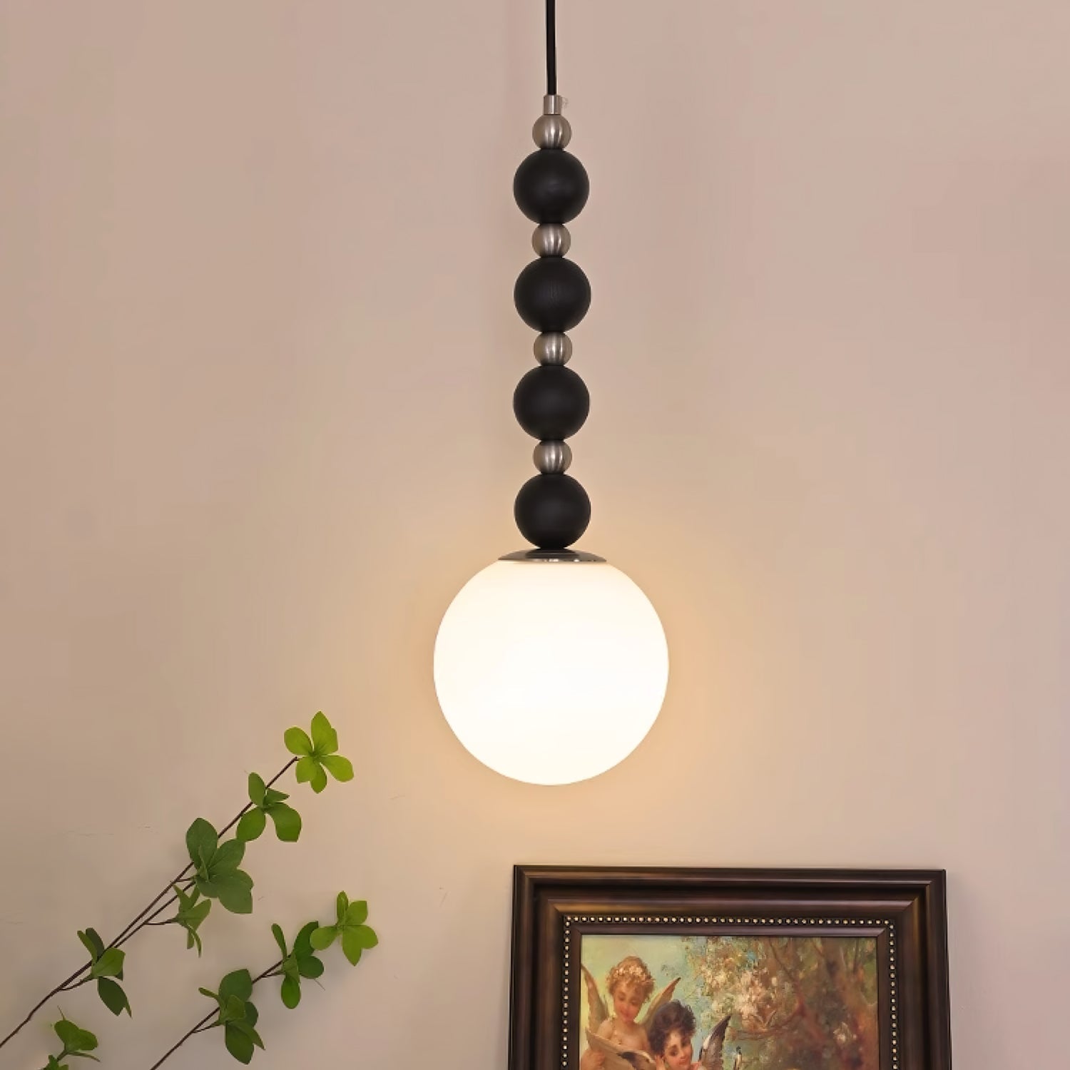 Golie Minimalist Wood Pendant Lamp