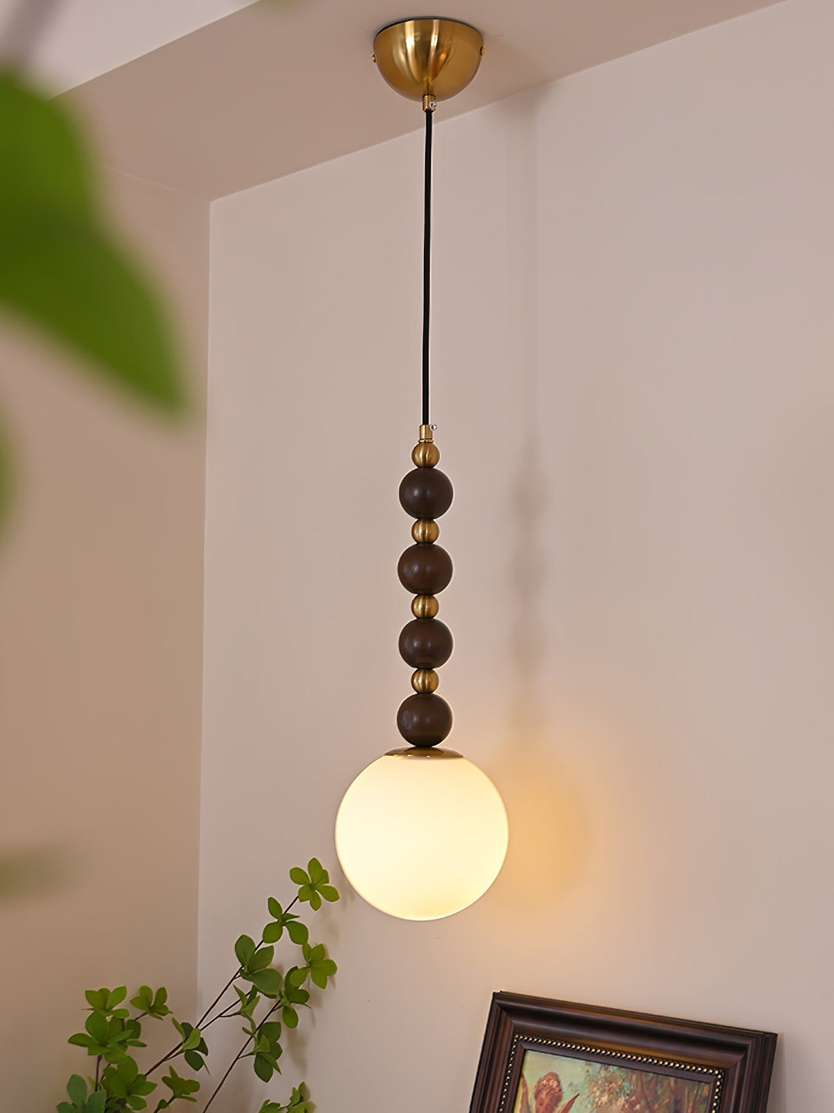 Golie Minimalist Wood Pendant Lamp