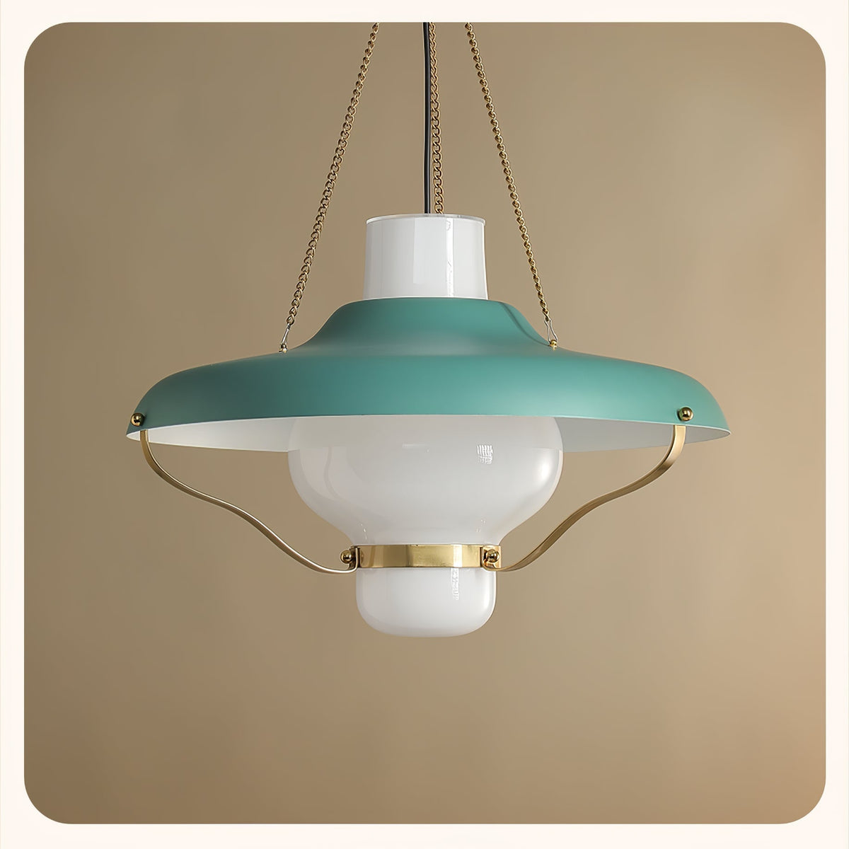 Olaeon Mid-Century Glass Pendant Light